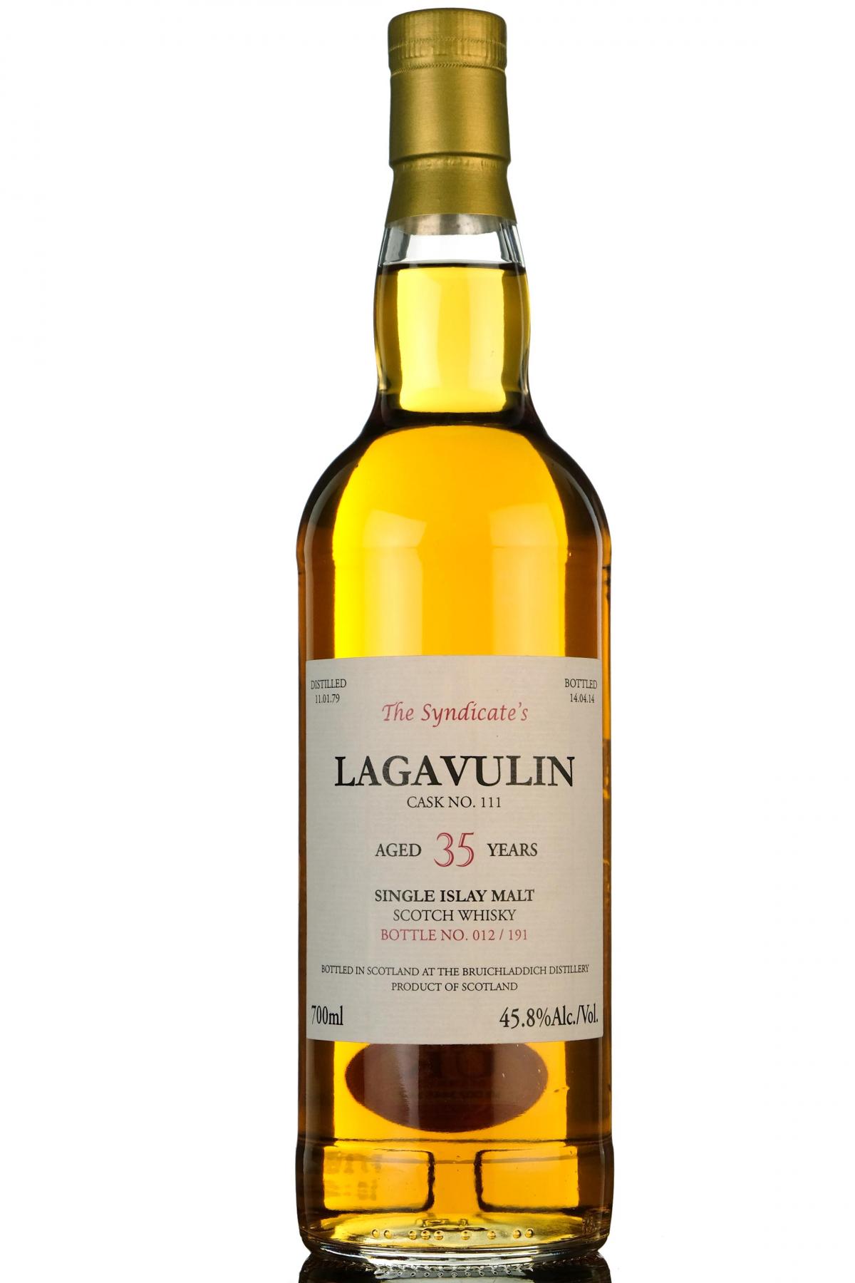 Lagavulin 1979-2014 - 35 Year Old - The Syndicate - 191 Bottles