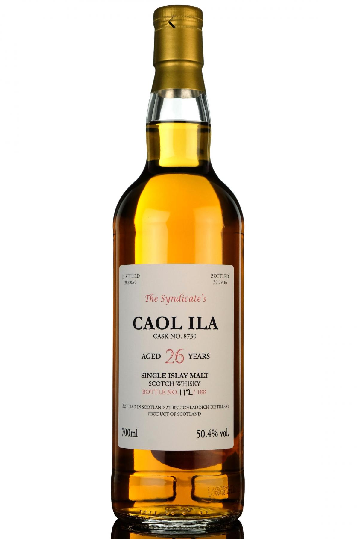 Caol Ila 1990-2016 - 26 Year Old - The Syndicate