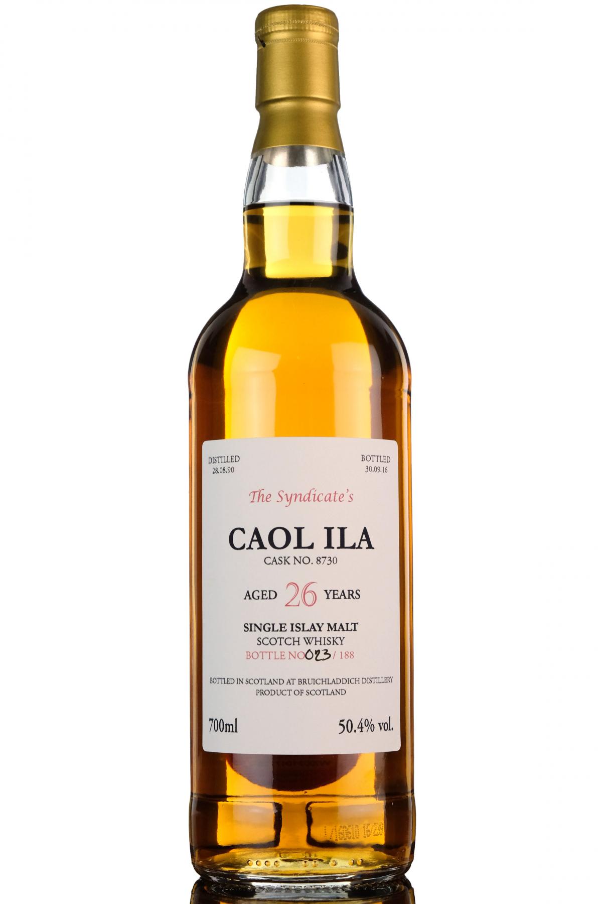 Caol Ila 1990-2016 - 26 Year Old - The Syndicate