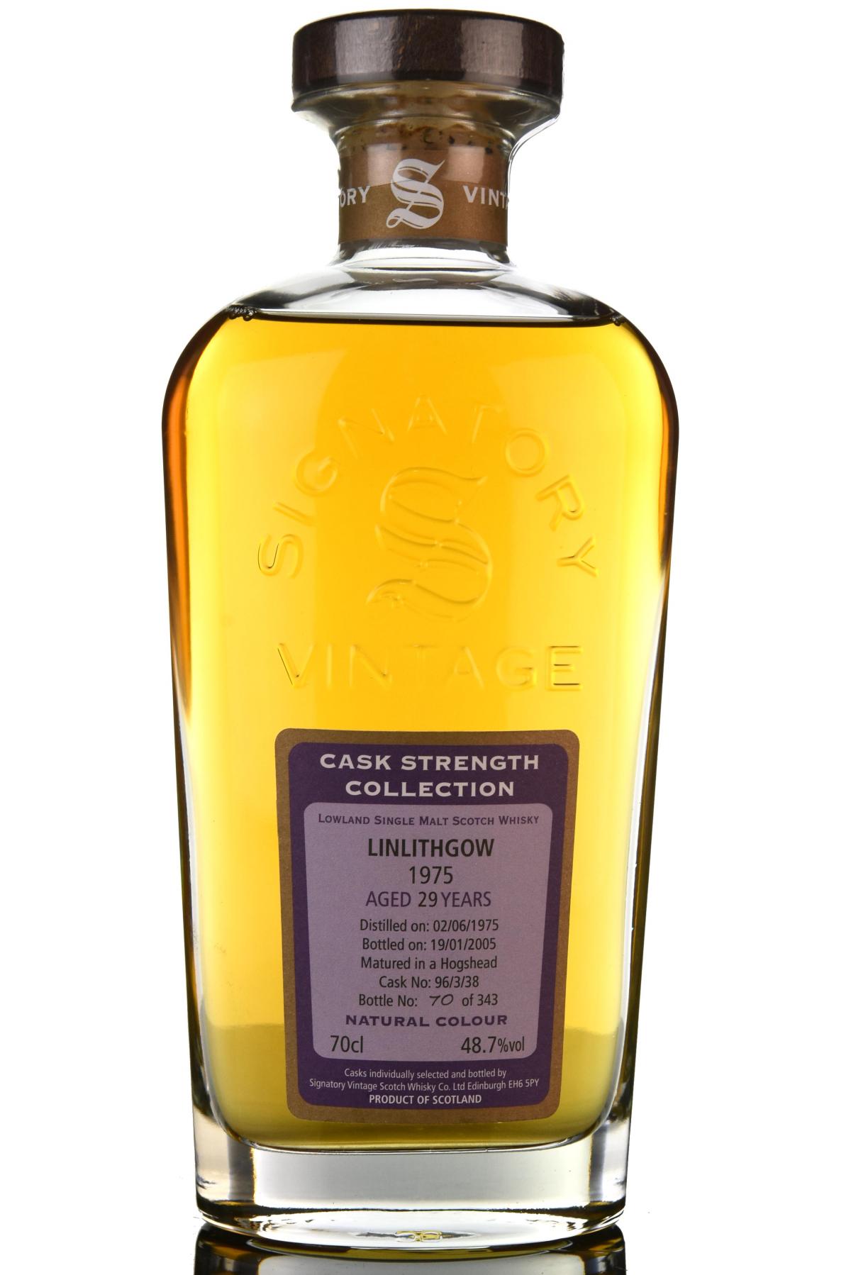 Linlithgow 1975-2005 - 29 Year Old - Signatory Vintage