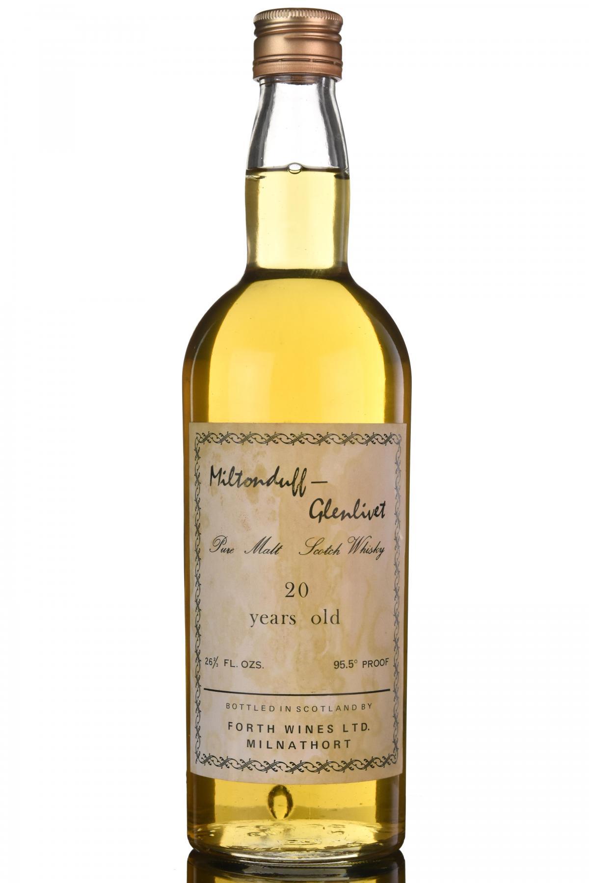 Miltonduff-Glenlivet 20 Year Old - Late 1960s