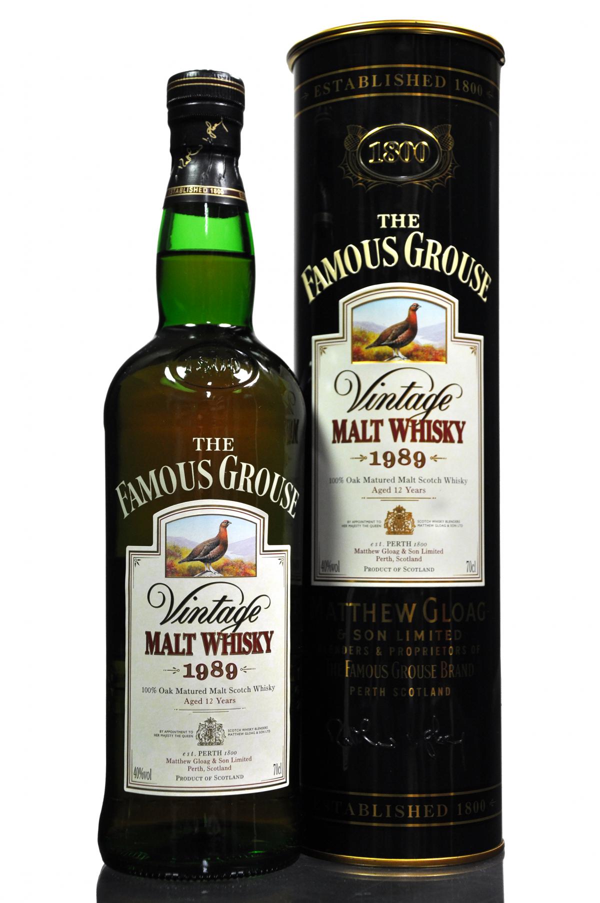 Famous Grouse 1989 - 12 Year Old