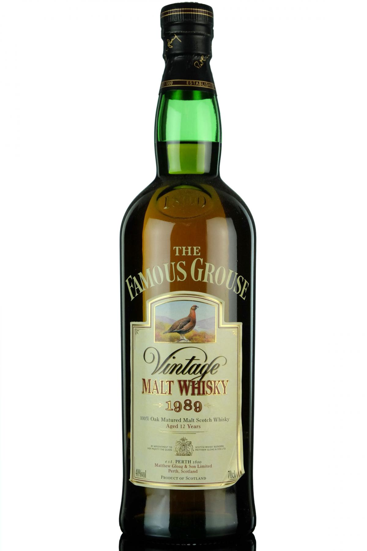 Famous Grouse 1989 - 12 Year Old