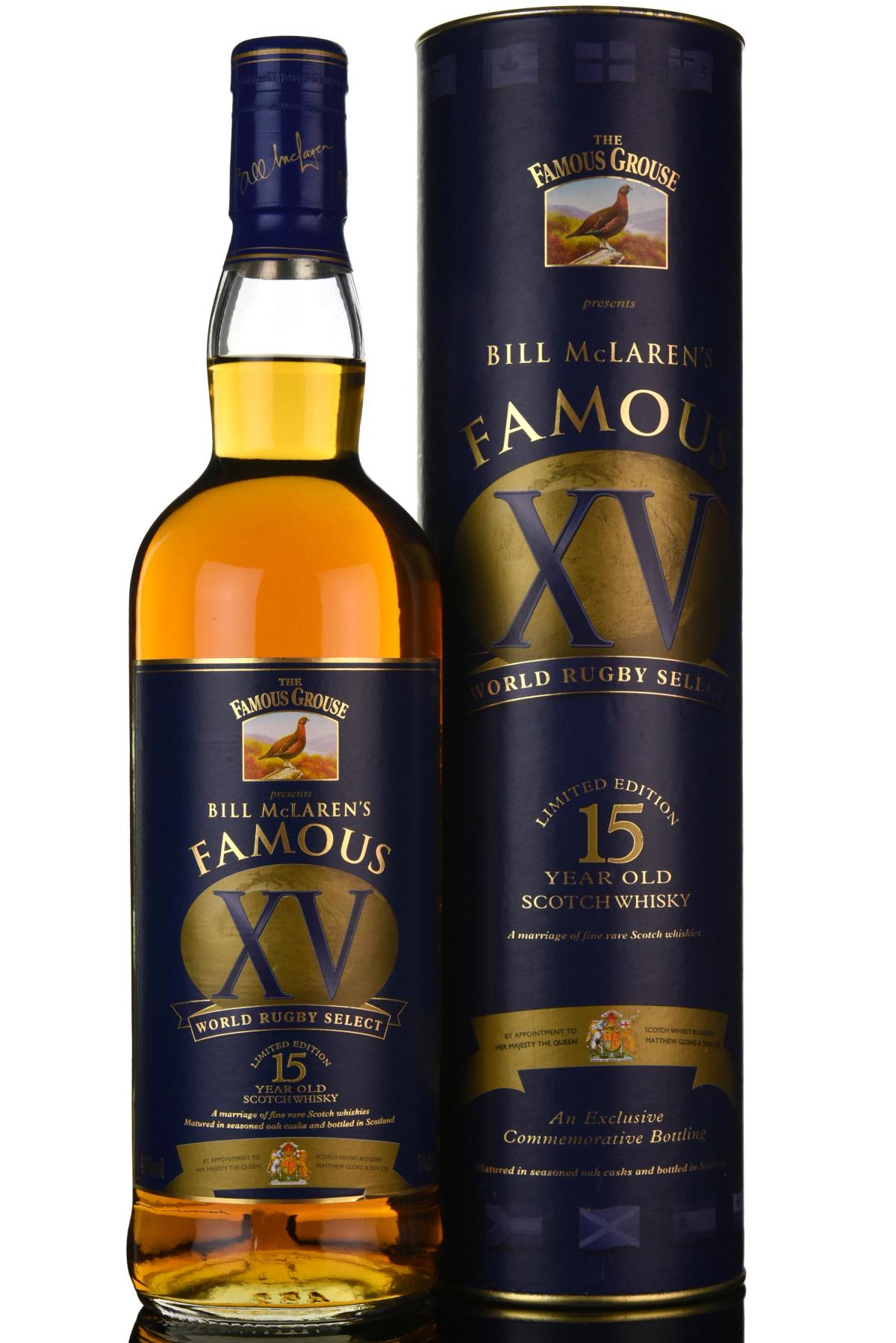 Famous Grouse 15 Year Old - Bill McLarens XV World Rugby Select