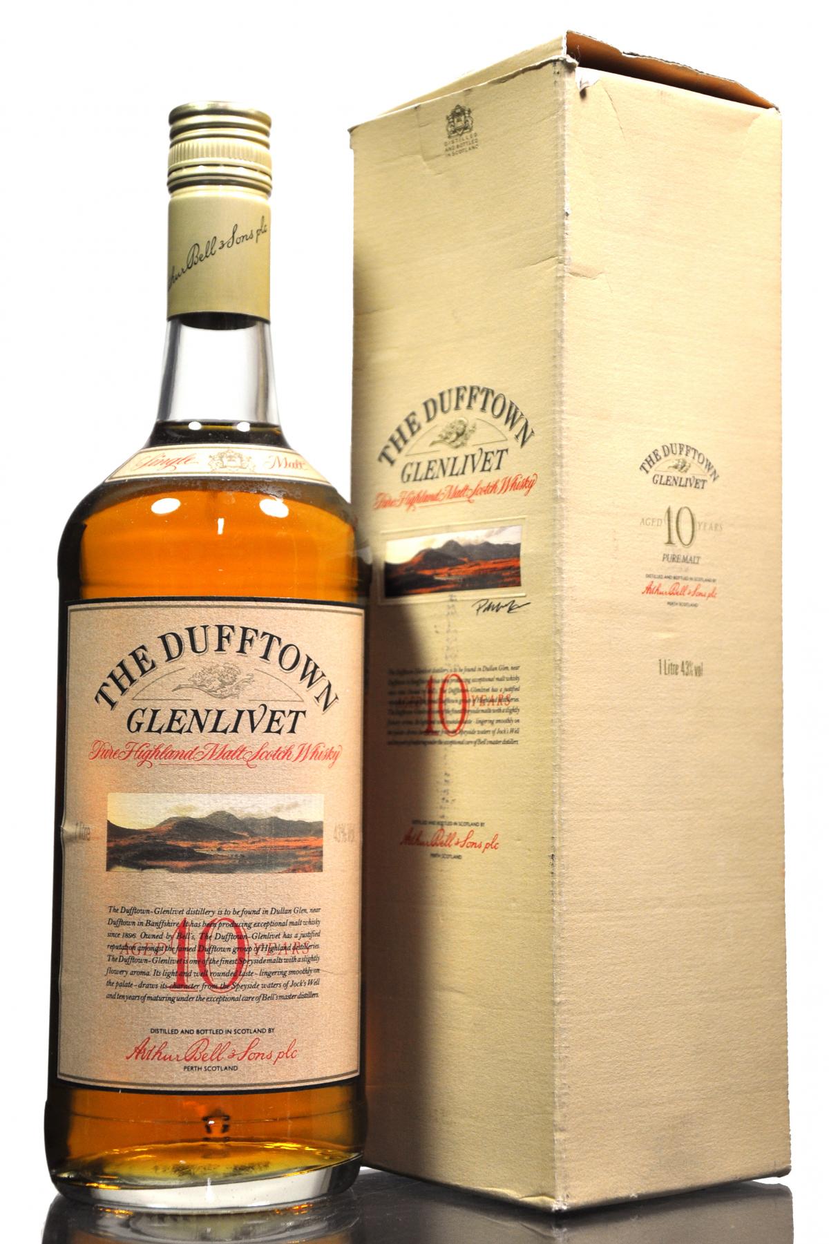 Dufftown 10 Year Old - 1980s - 1 Litre