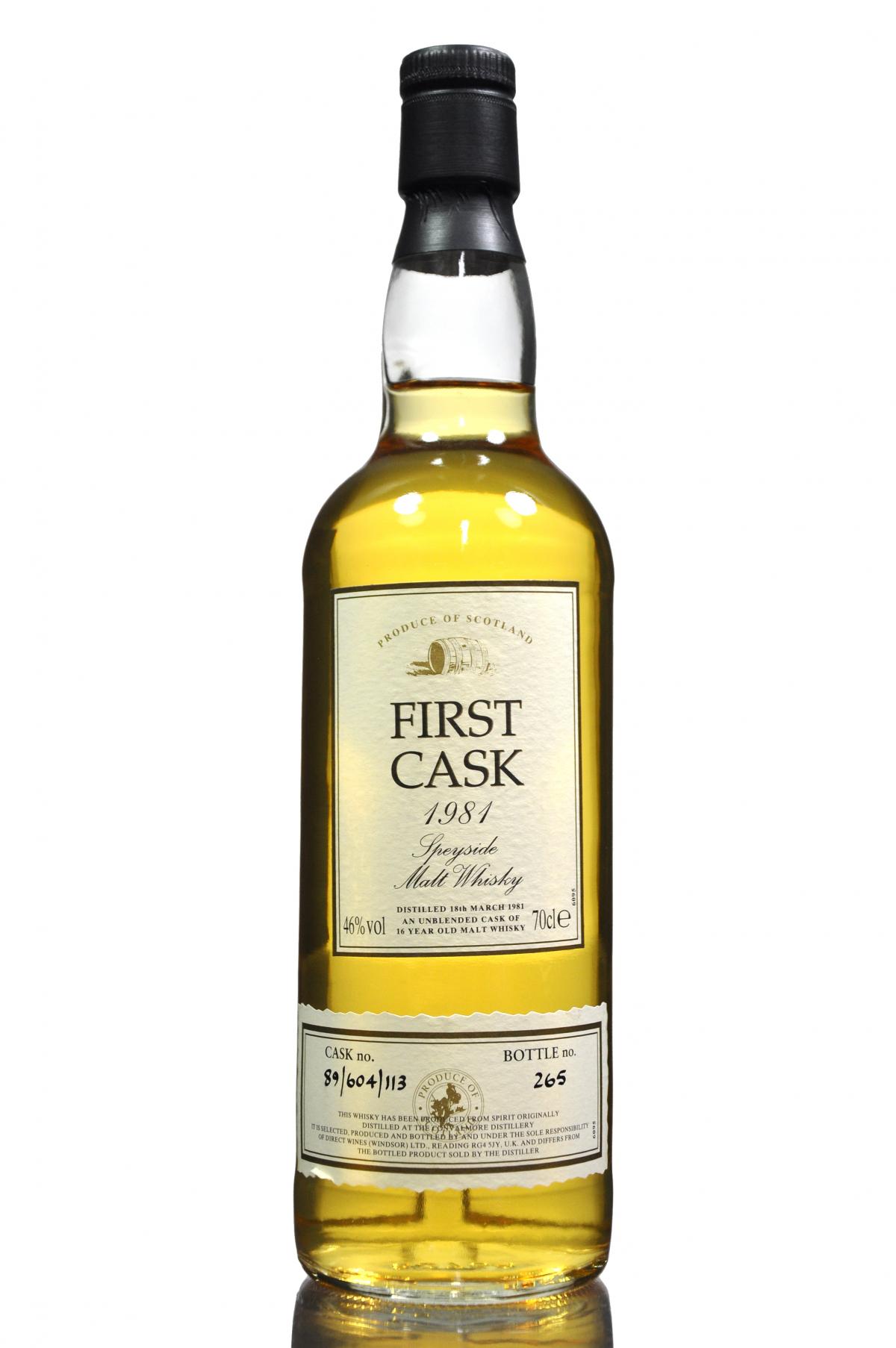 Convalmore 1981 - 16 Year Old - First Cask 89/604/113