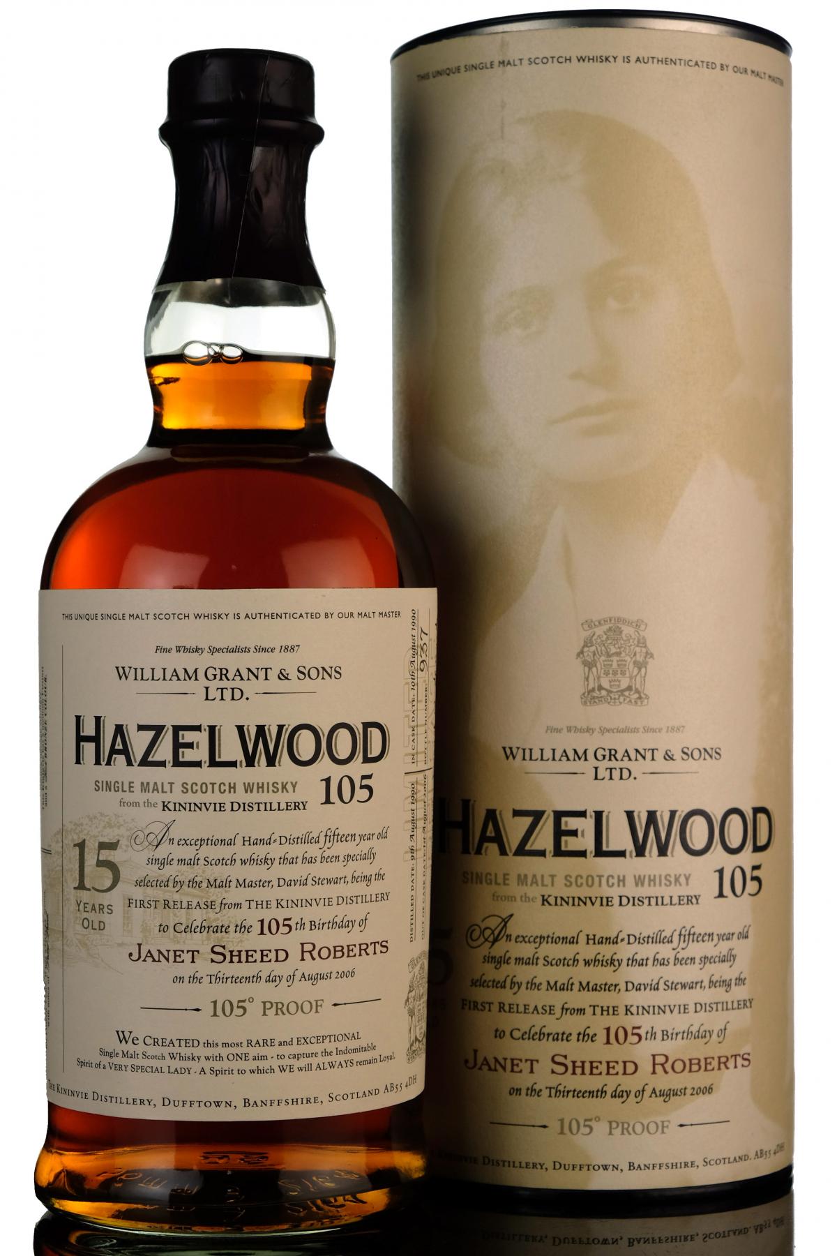 Hazelwood 15 Year Old - 105 Proof