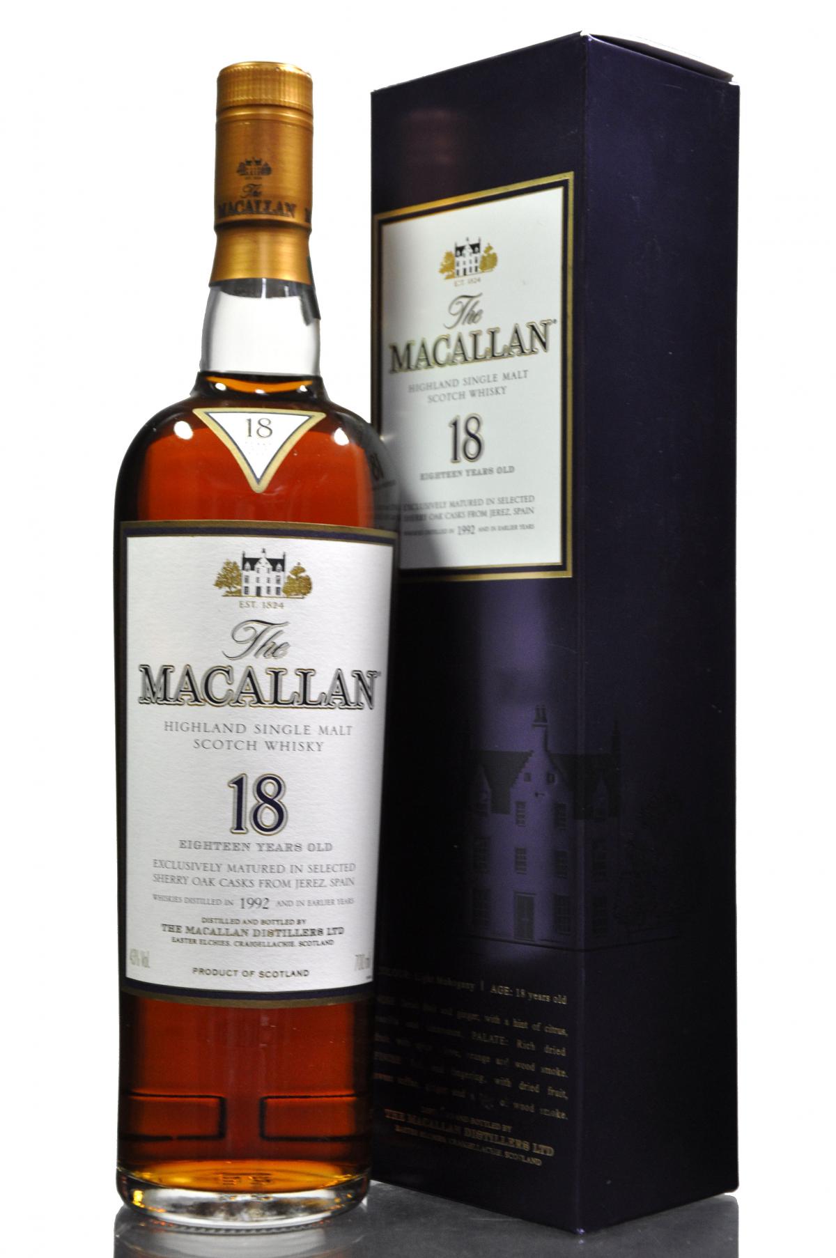 Macallan 1992 - 18 Year Old - Sherry Cask