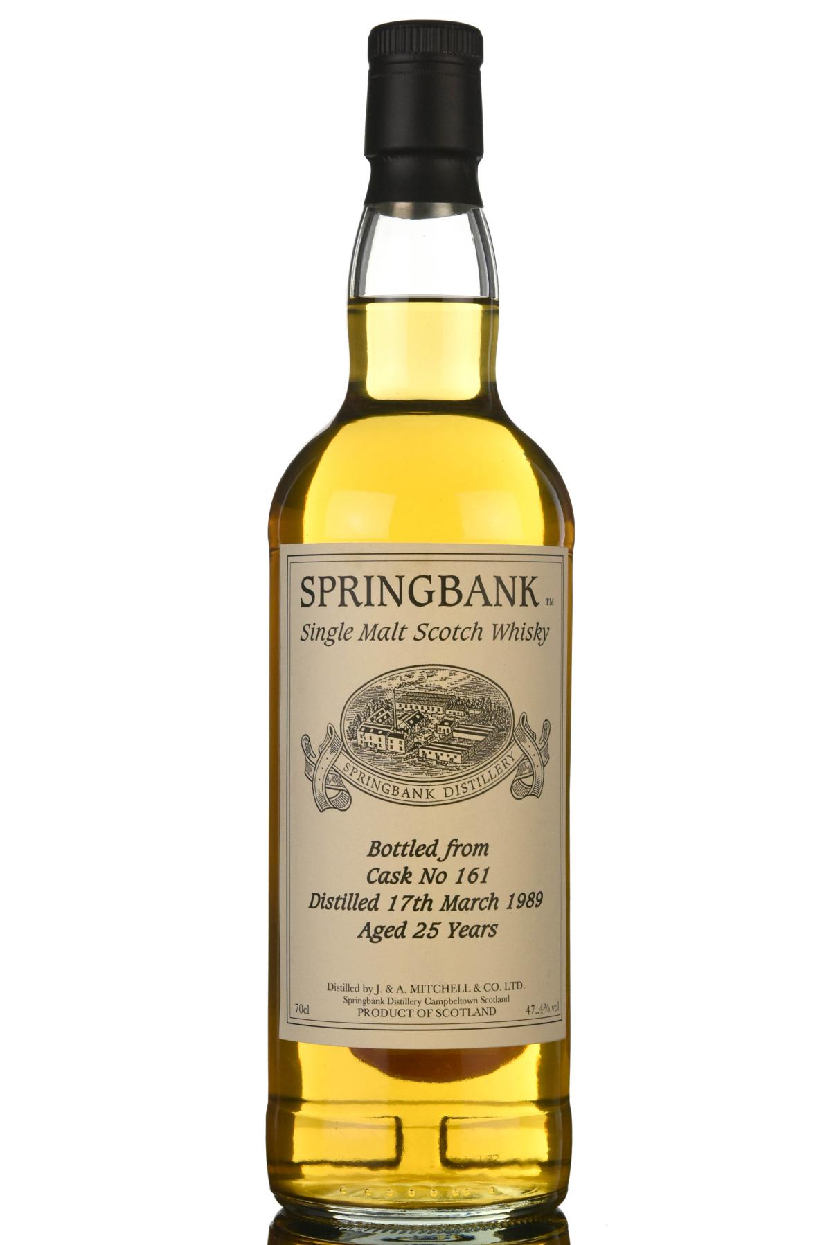 Springbank 1989 - 25 Year Old - Private Bottling - Single Cask 161