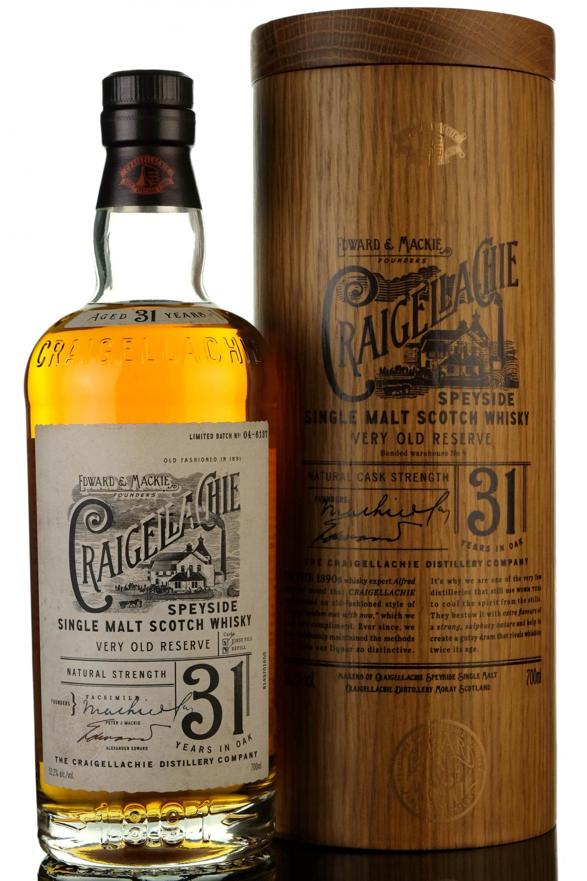 Craigellachie 31 Year Old - Batch 04-6137