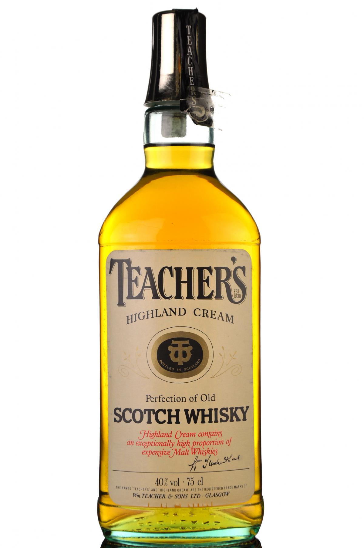 Teachers Highland Cream - 1980s