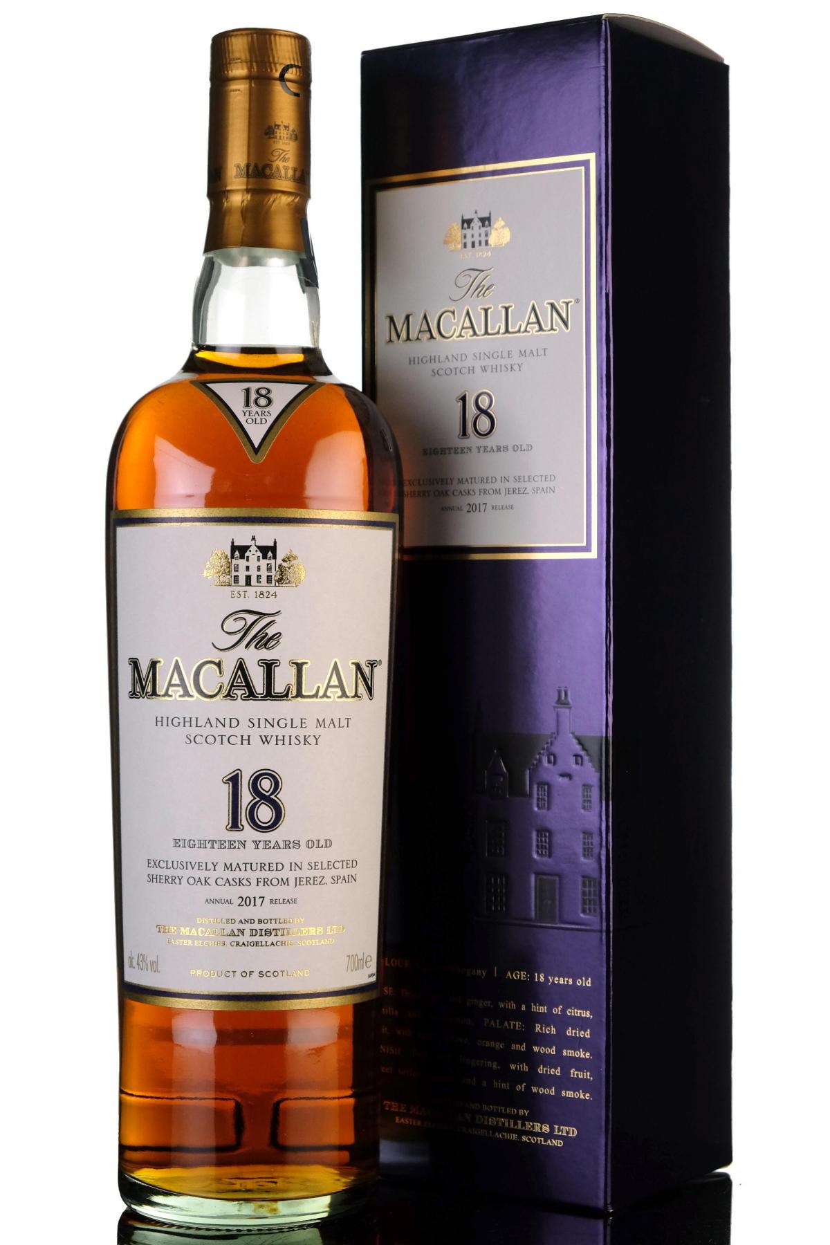 Macallan 18 Year Old - 2017 Release