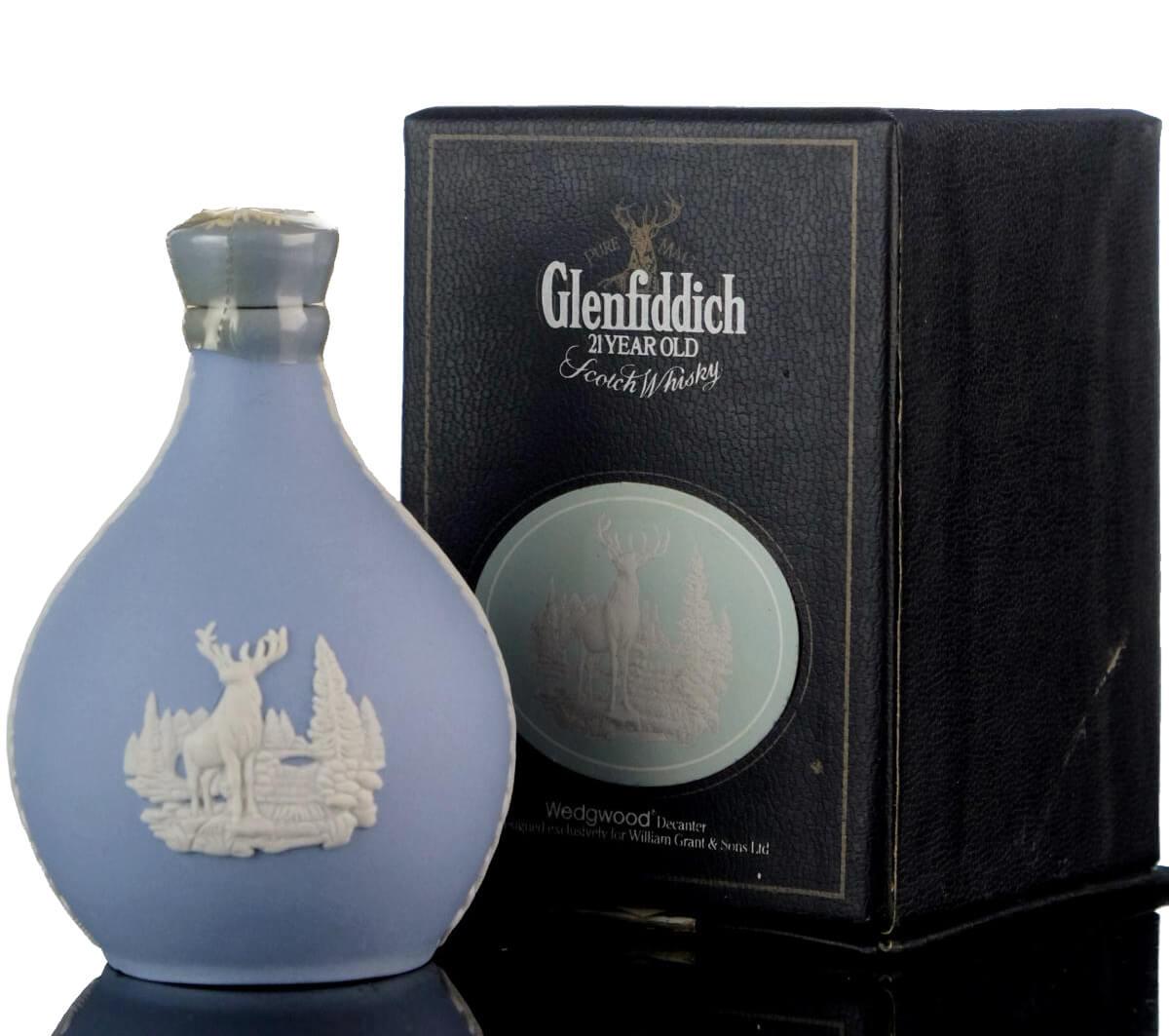 Glenfiddich 21 Year Old - Wedgwood Decanter Miniature