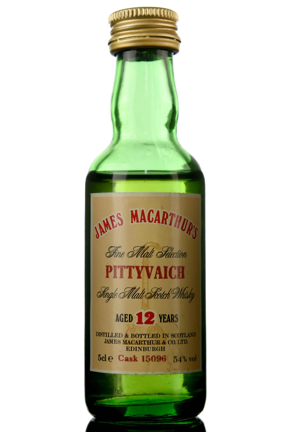 Pittyvaich 12 Year Old - James MacArthur - Fine Malt Selection Miniature