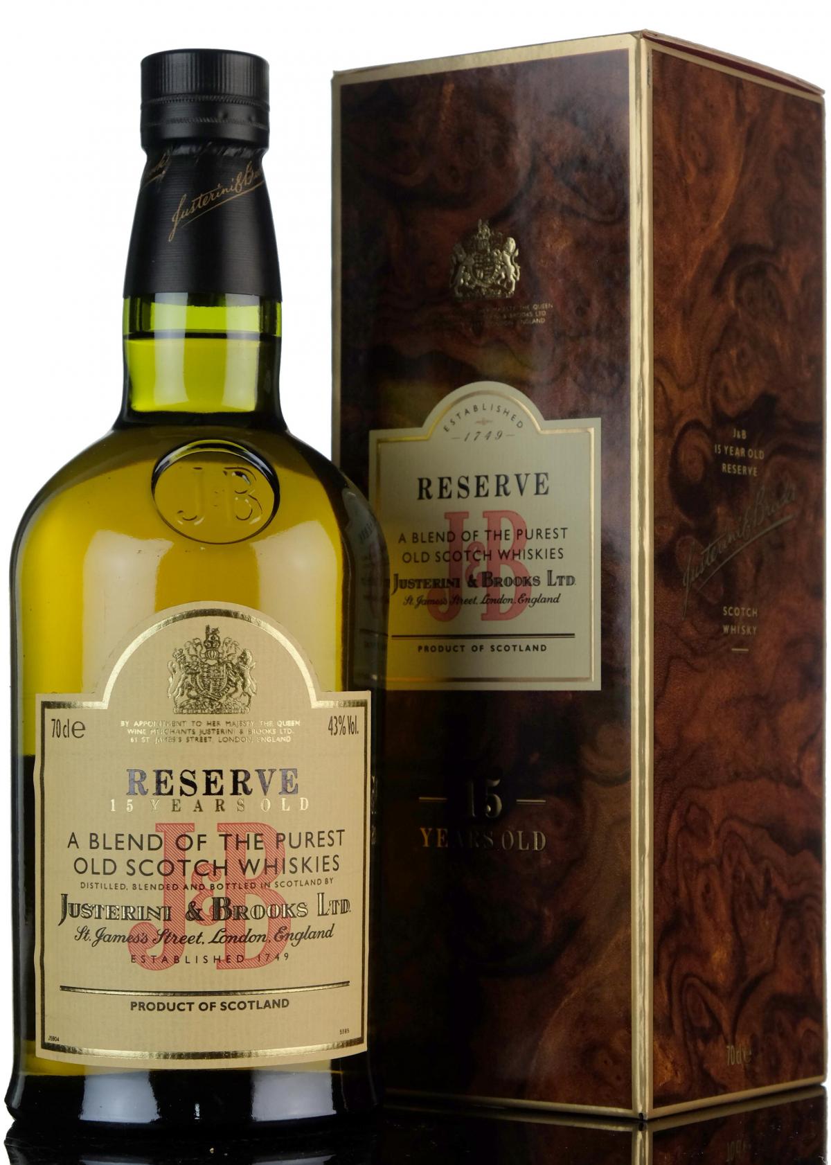 J&B Reserve - 15 Year Old