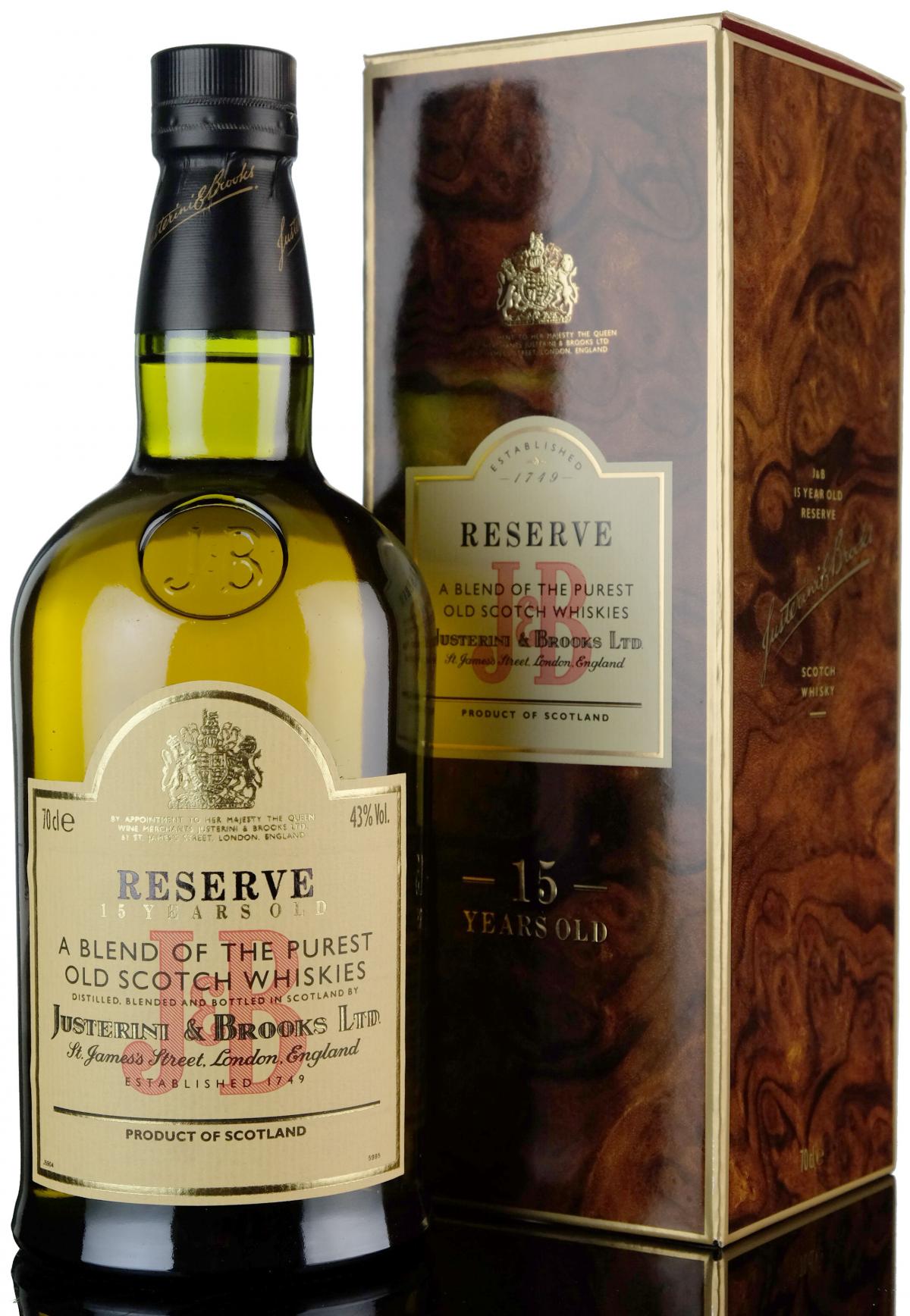 J&B Reserve - 15 Year Old