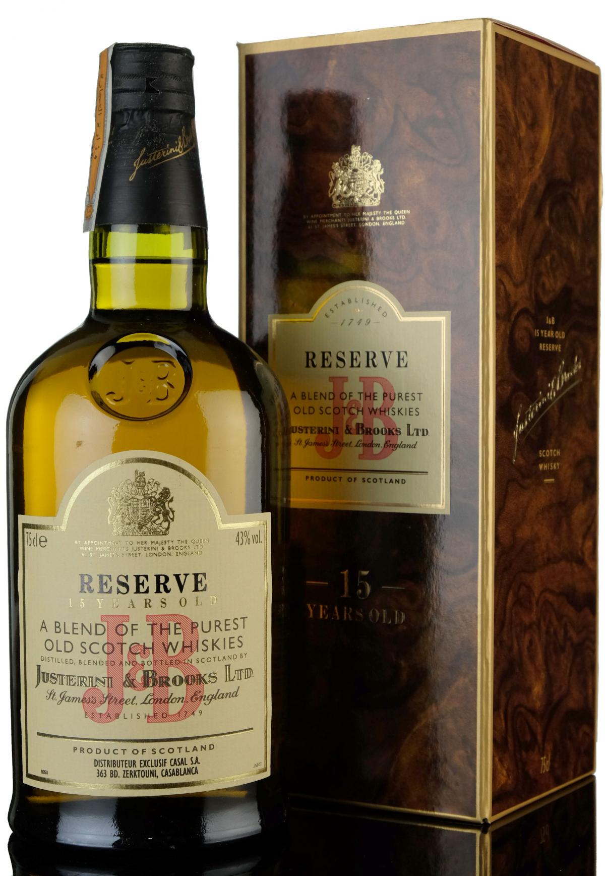 J&B Reserve - 15 Year Old