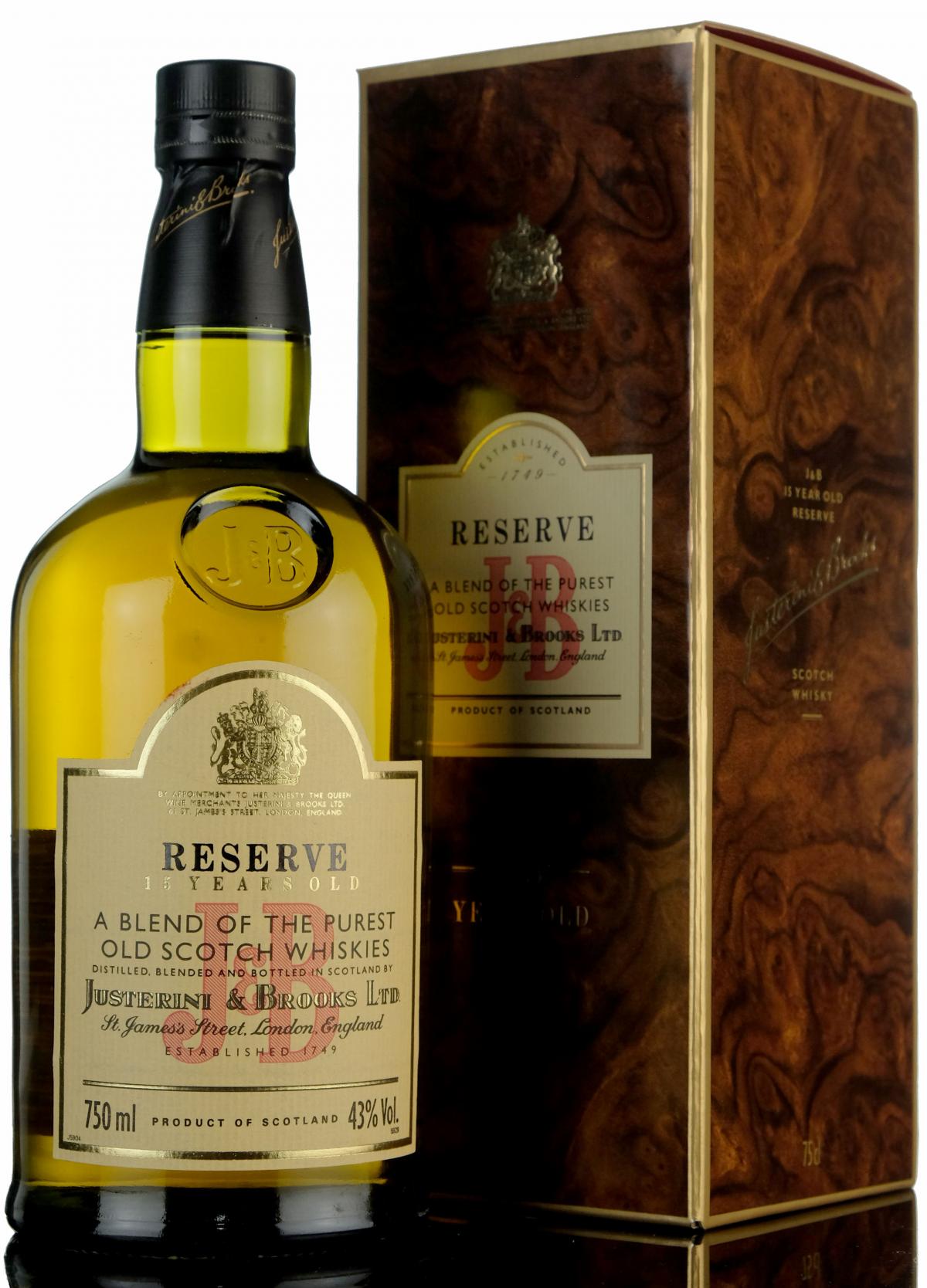 J&B Reserve - 15 Year Old