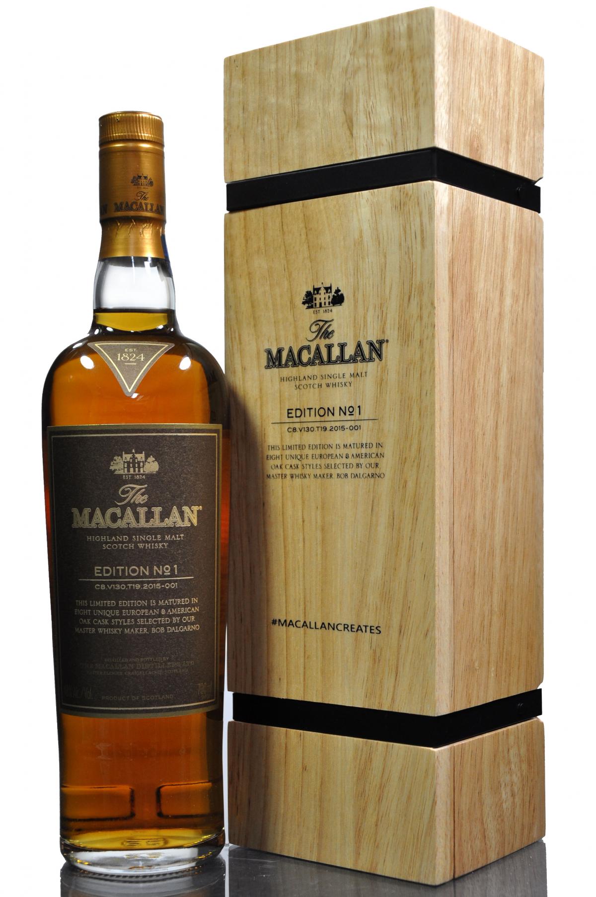 Macallan Edition No1 - Wooden Box Series