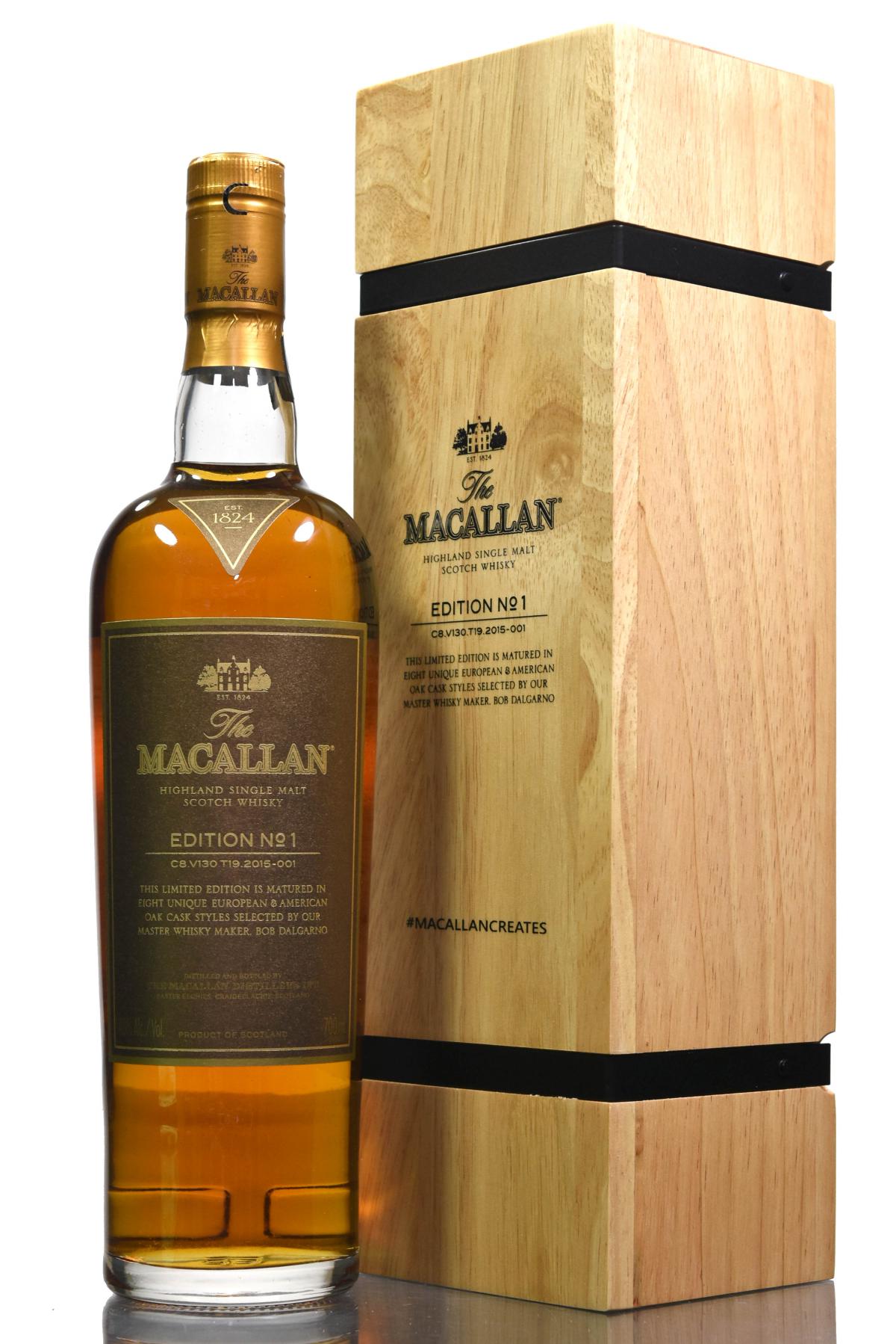 Macallan Edition No1 - Wooden Box Series