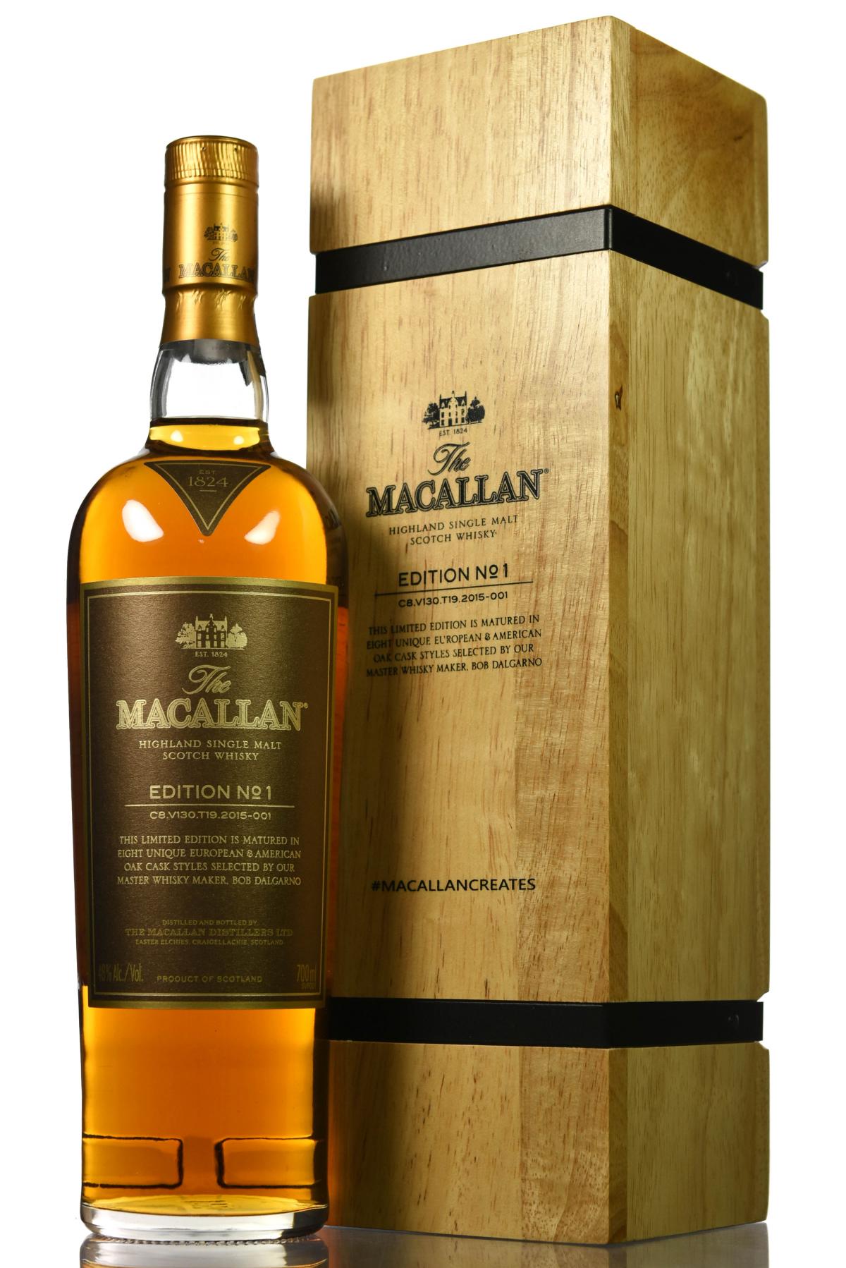 Macallan Edition No1 - Wooden Box Series