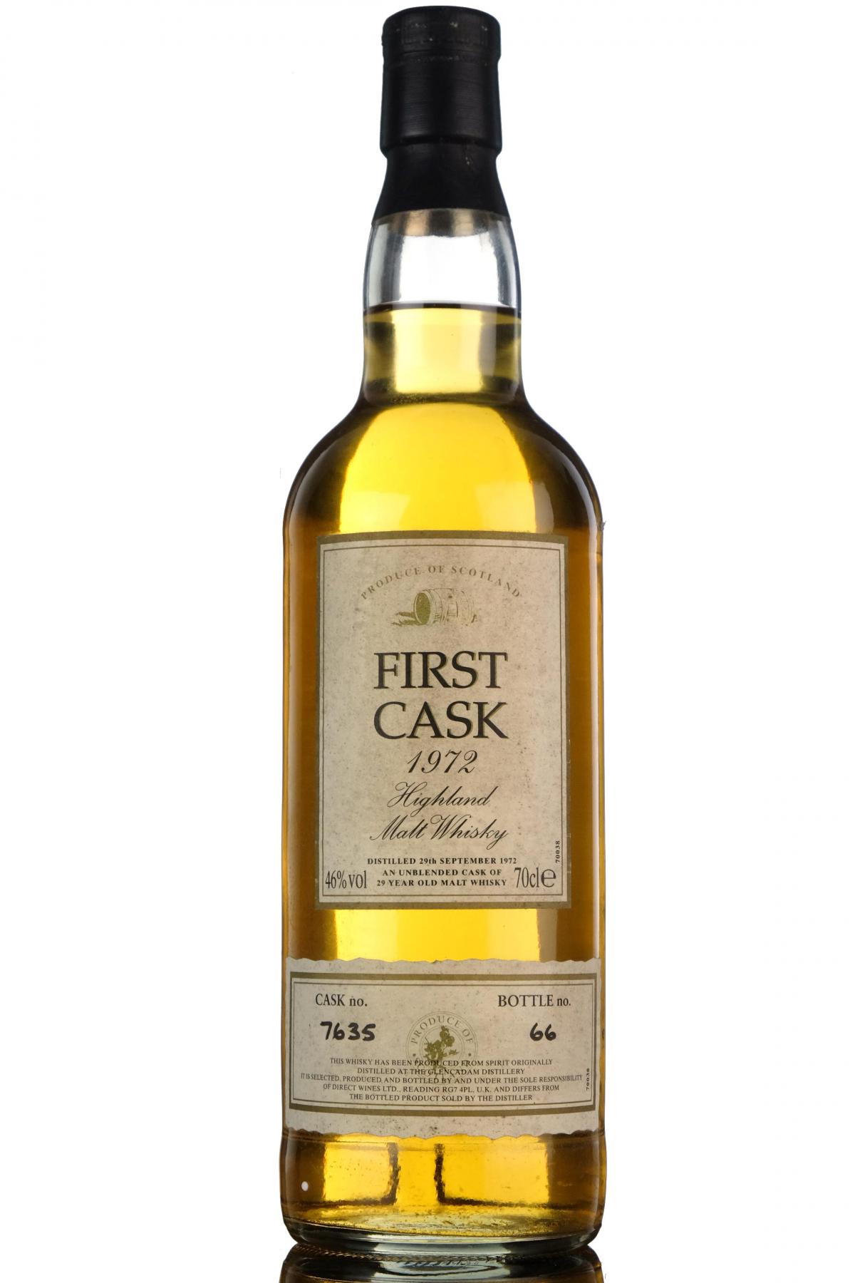 Glencadam 1972 - 29 Year Old - First Cask 7635