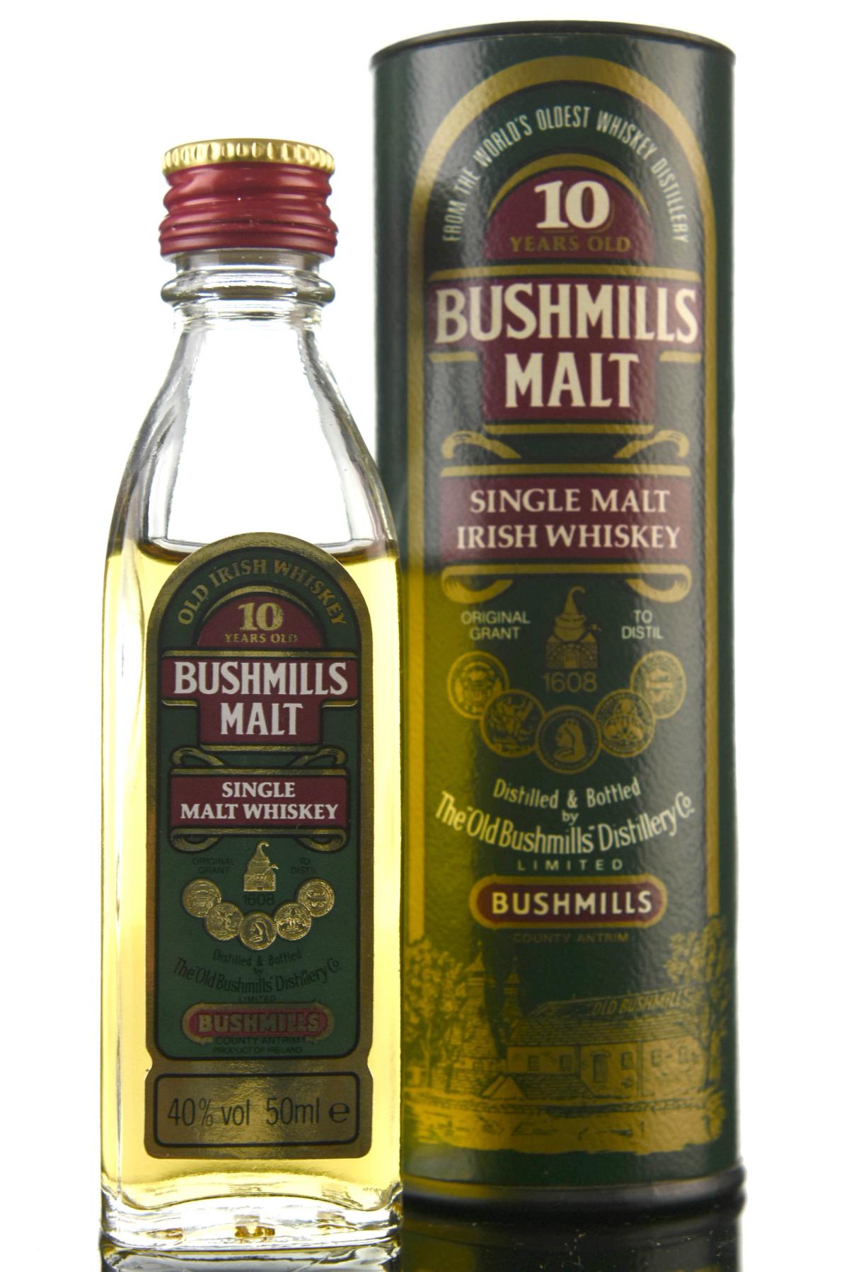 Bushmills 10 Year Old Miniature