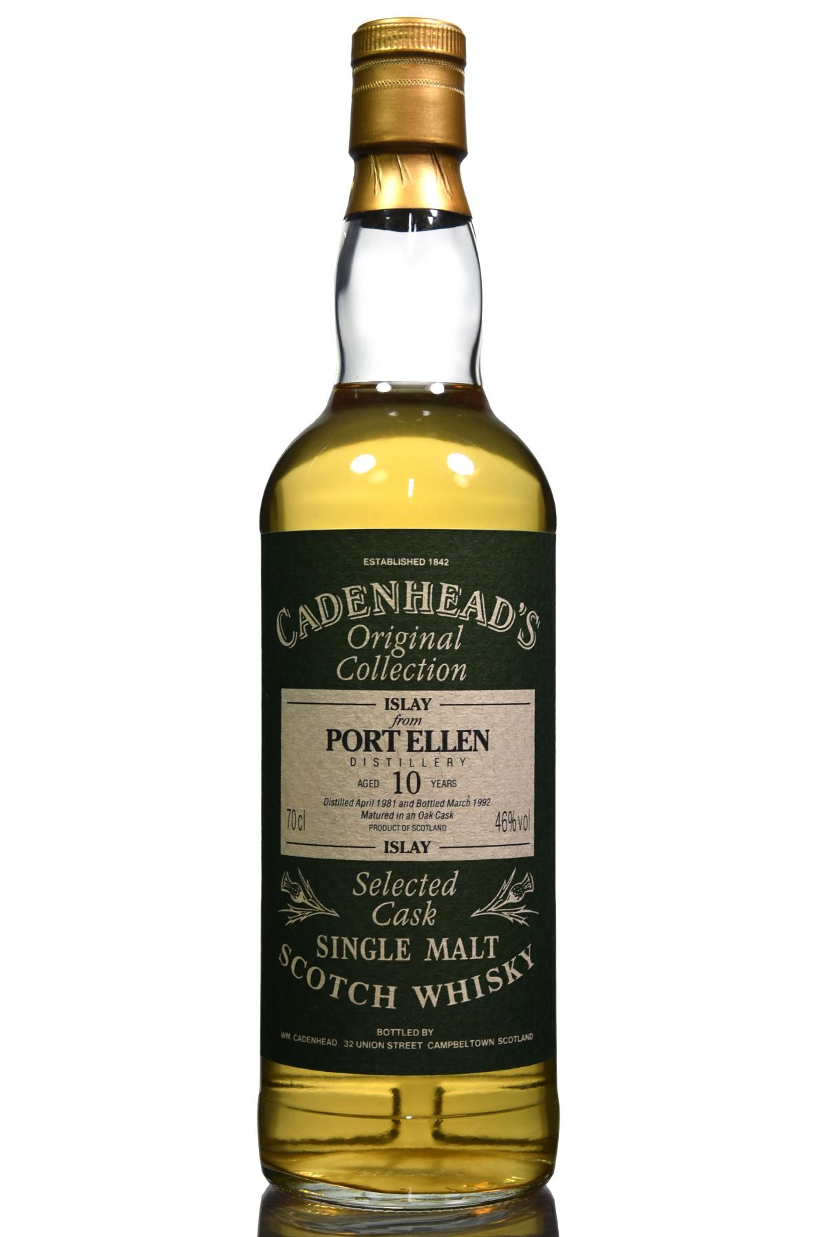 Port Ellen 1981-1992 - 10 Year Old - Cadenhead