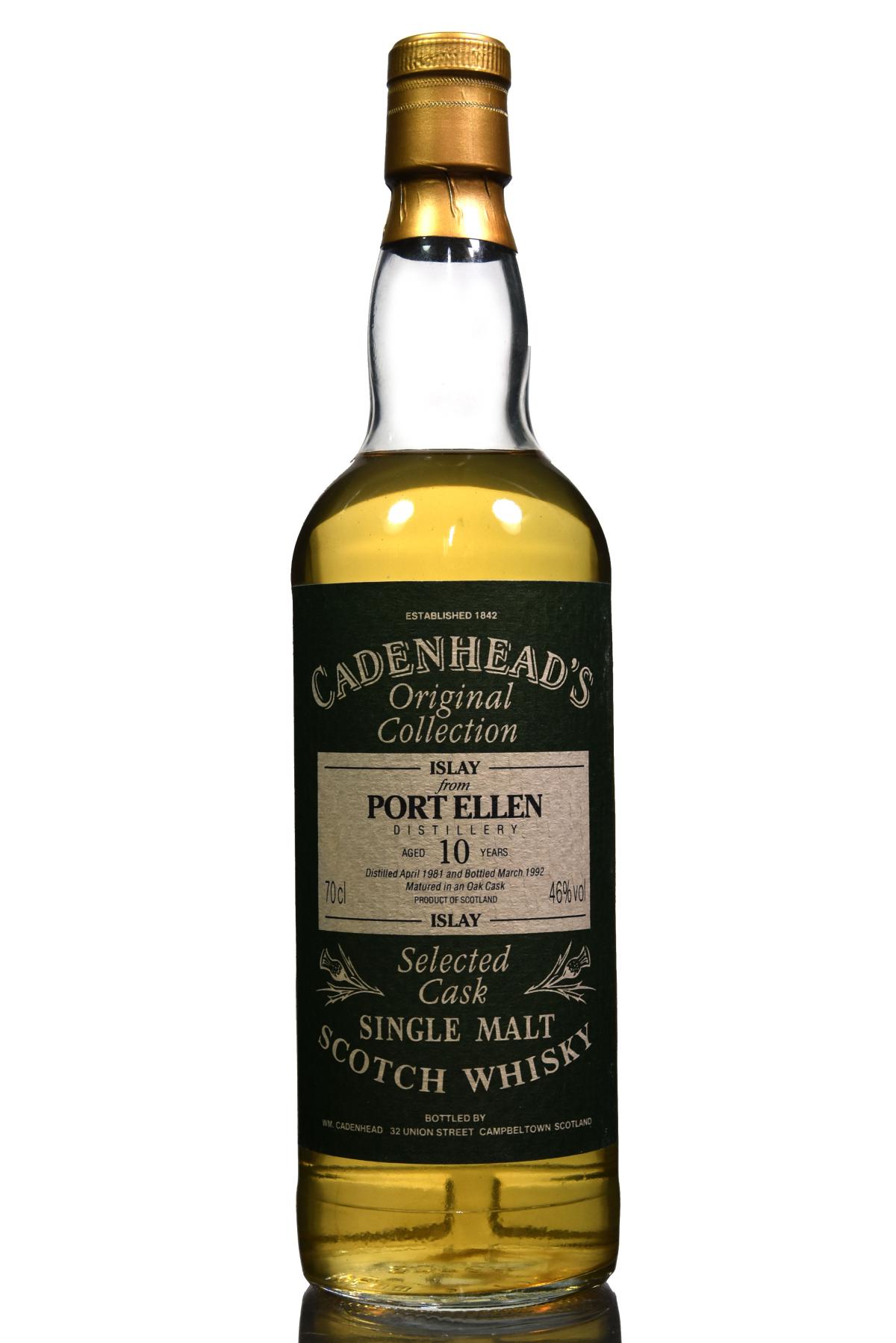 Port Ellen 1981-1992 - 10 Year Old - Cadenhead