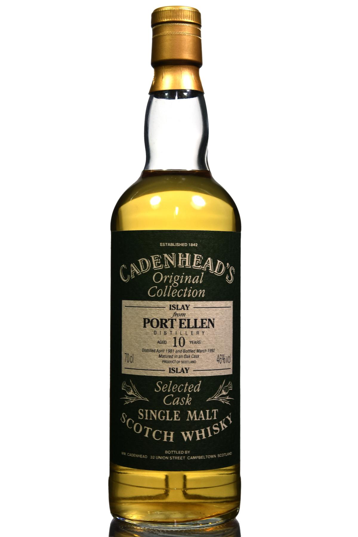 Port Ellen 1981-1992 - 10 Year Old - Cadenhead