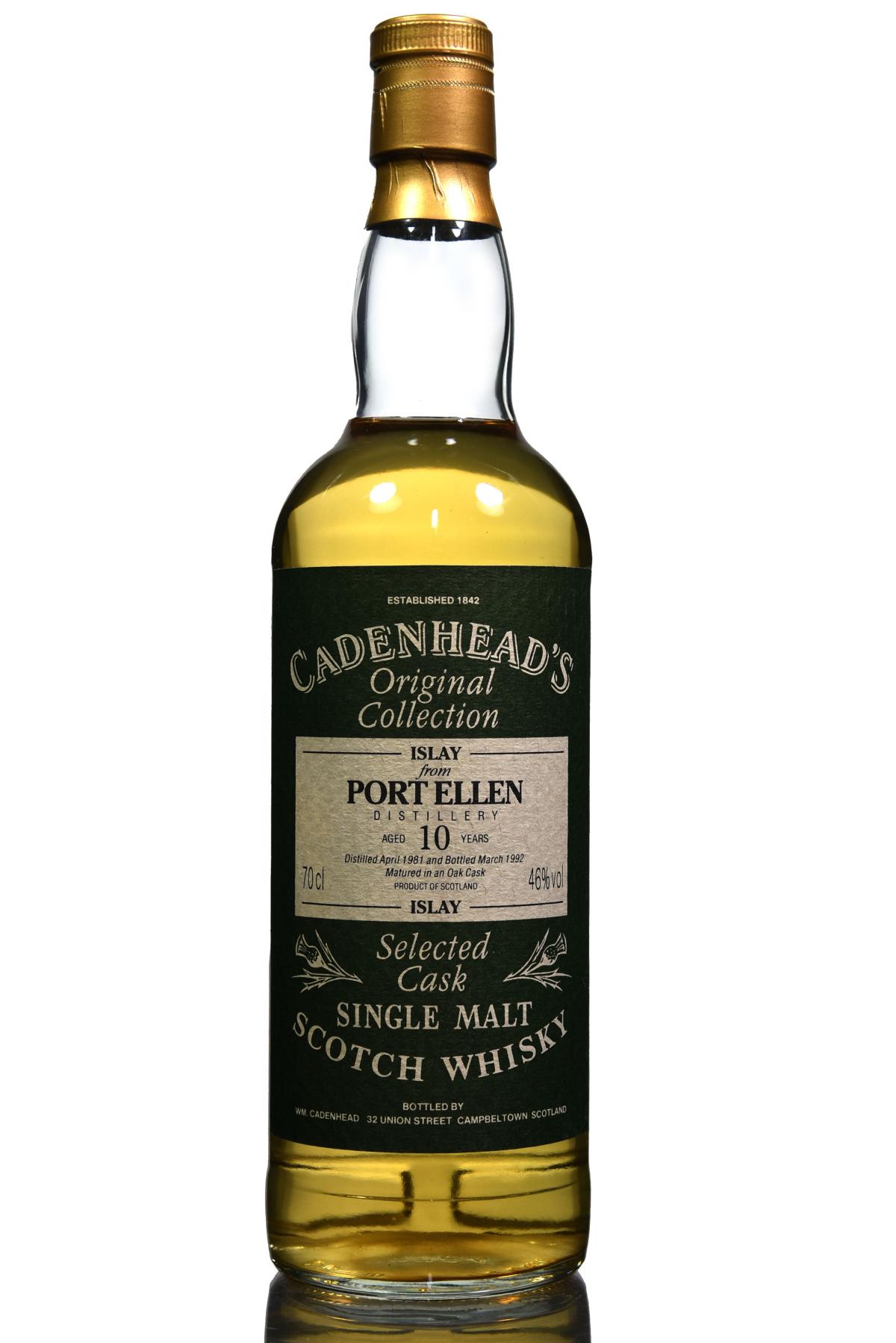 Port Ellen 1981-1992 - 10 Year Old - Cadenhead