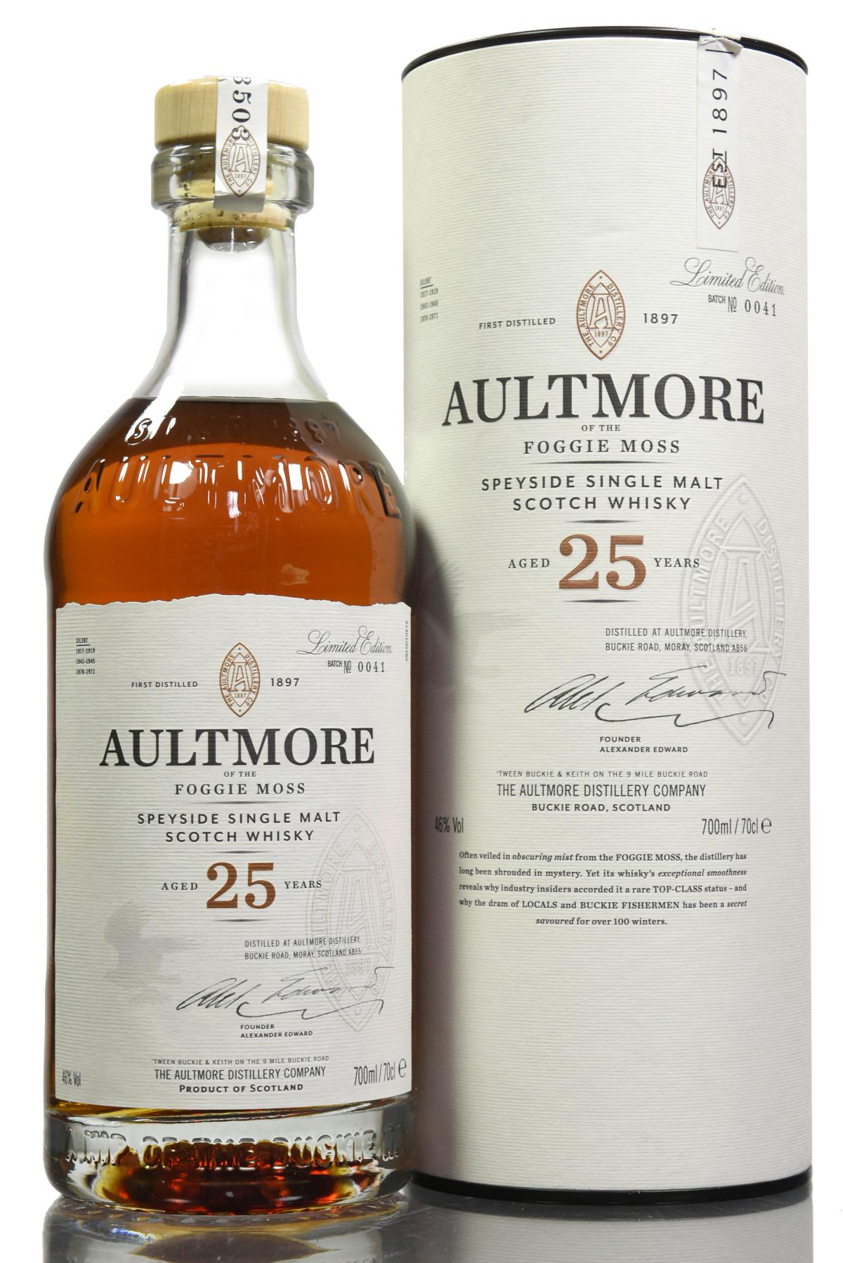 Aultmore 25 Year Old