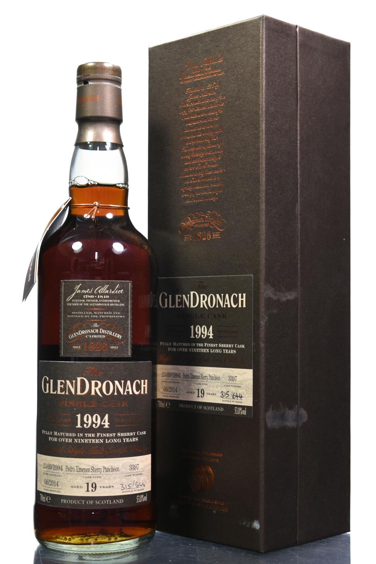Glendronach 1994-2014 - 19 Year Old - Cask 3397