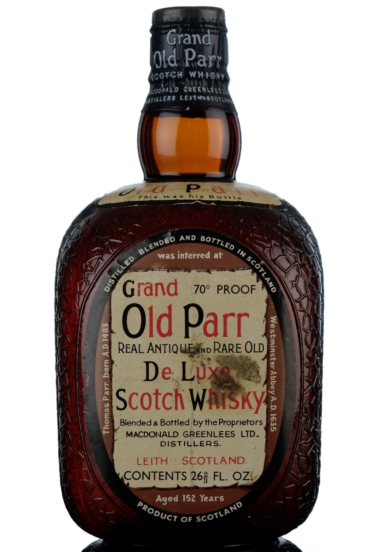 Grand Old Parr De Luxe - 1950s