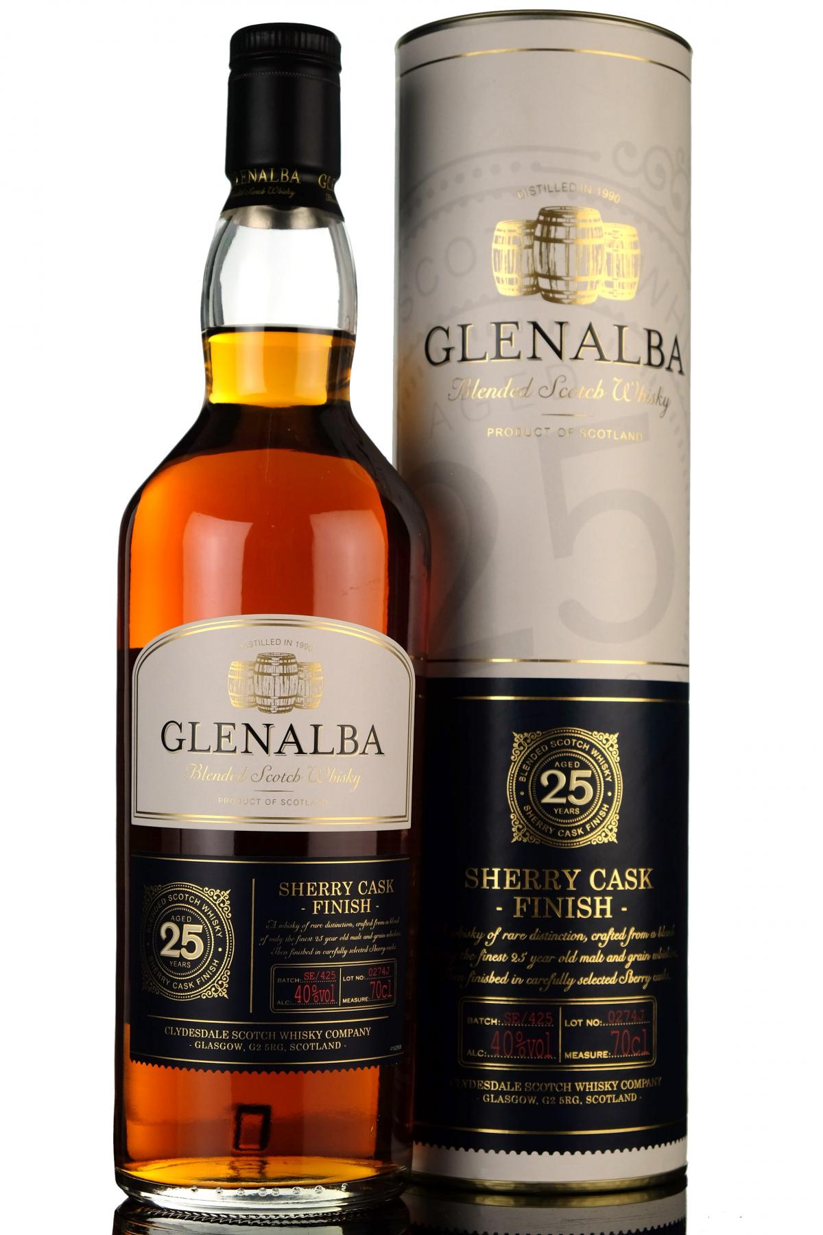 Glenalba 25 Year Old - Sherry Cask