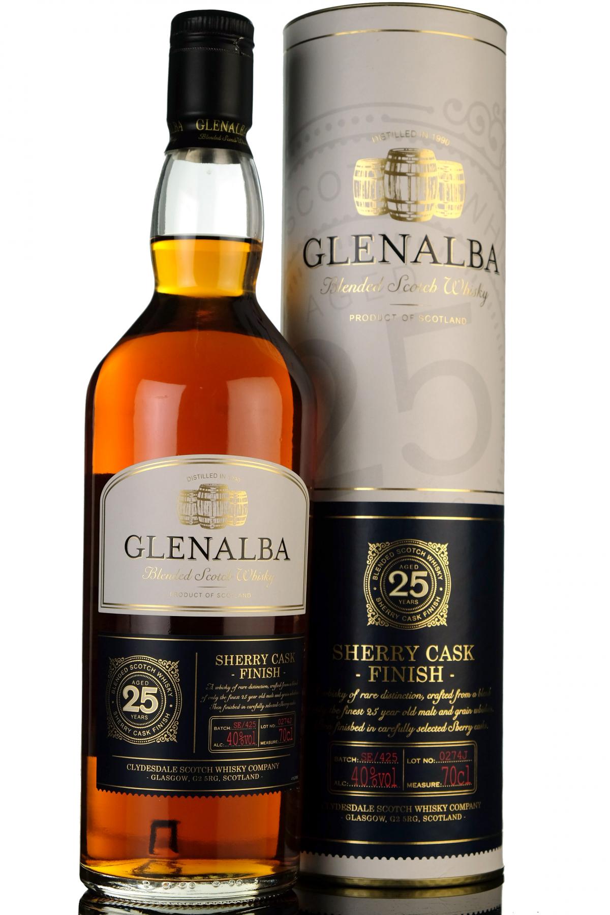 Glenalba 25 Year Old - Sherry Cask