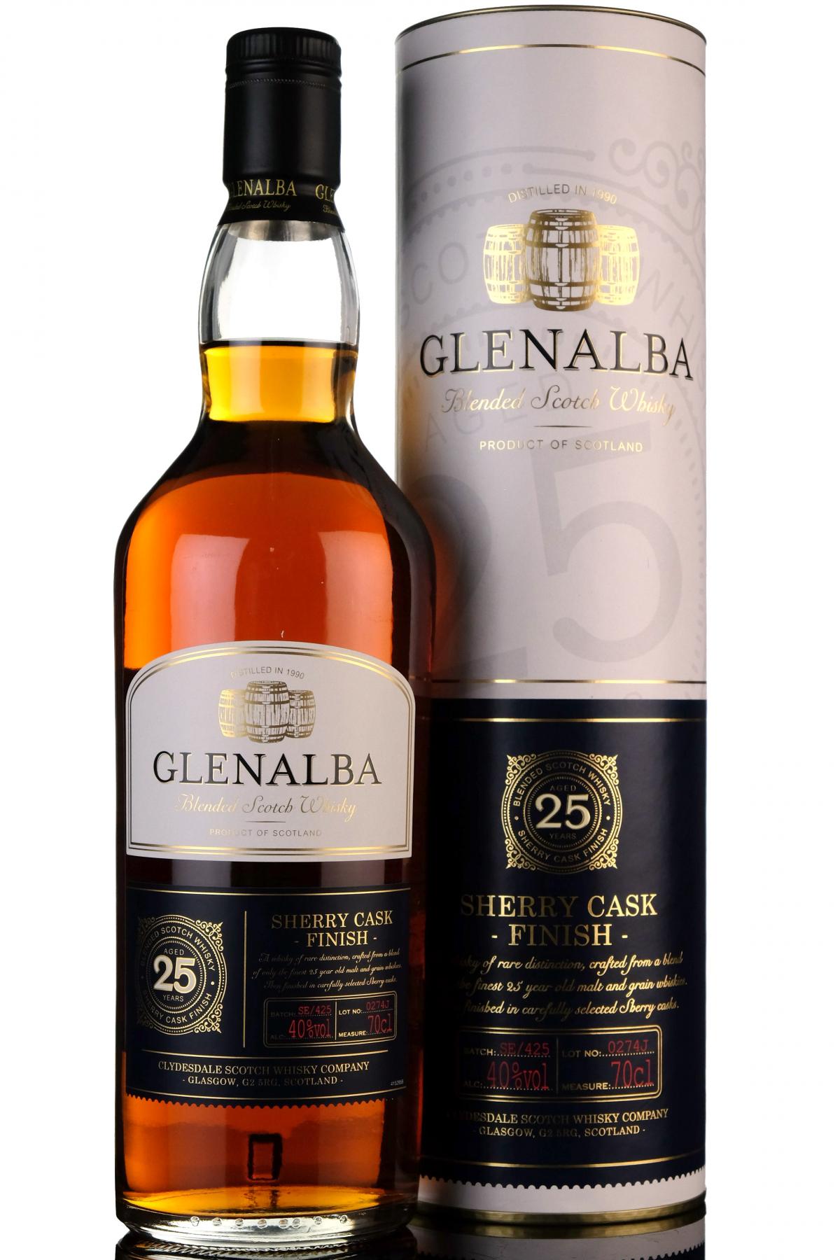 Glenalba 25 Year Old - Sherry Cask