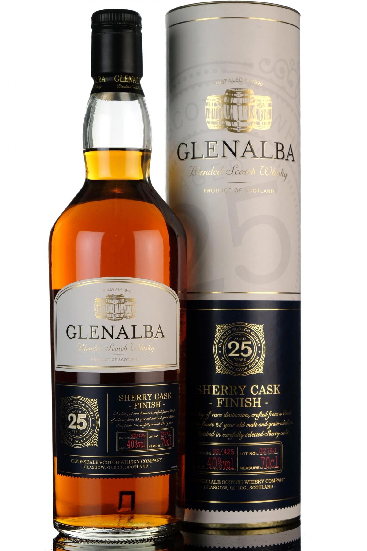 Glenalba 25 Year Old - Sherry Cask