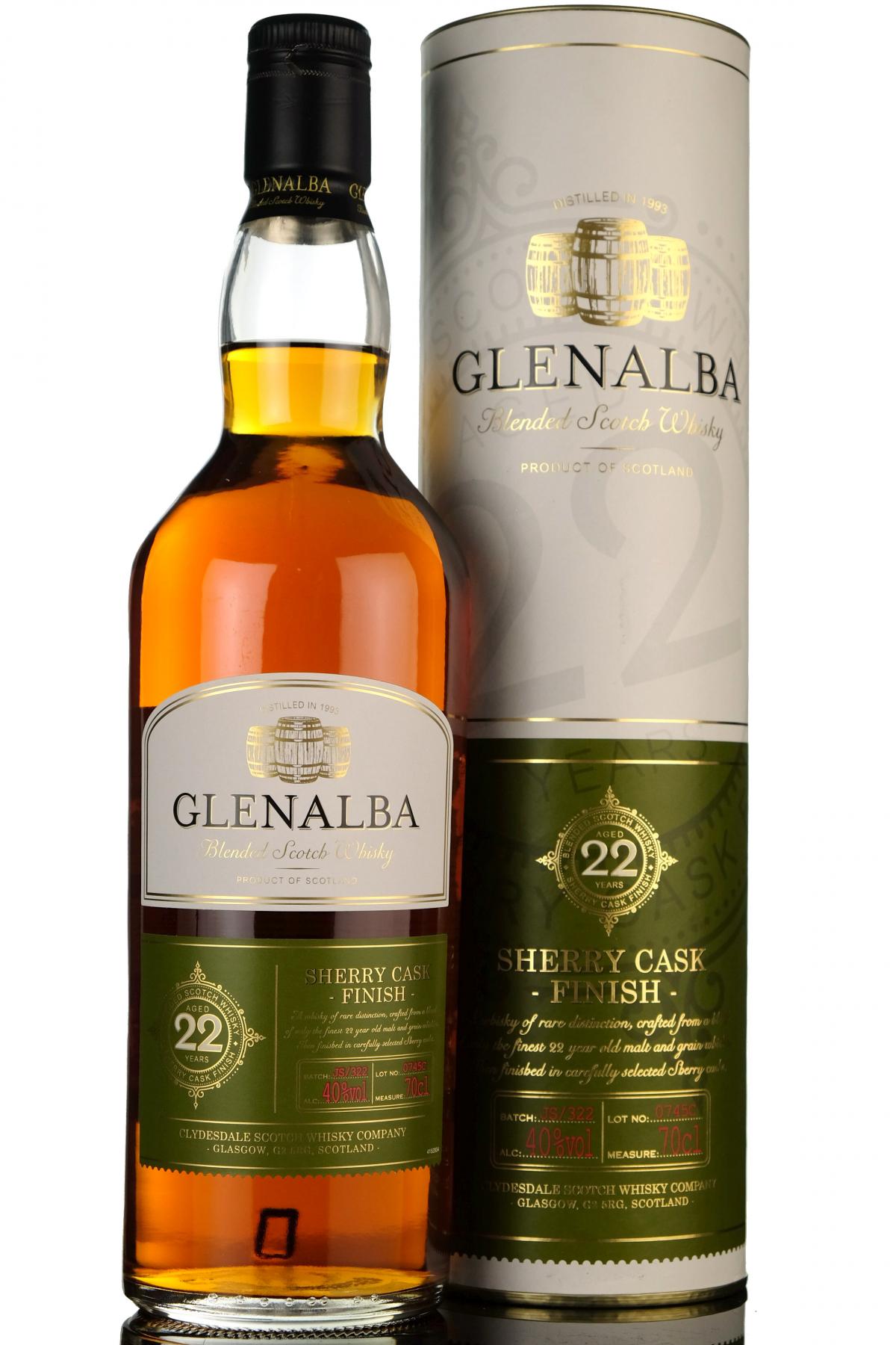 Glenalba 22 Year Old - Sherry Cask