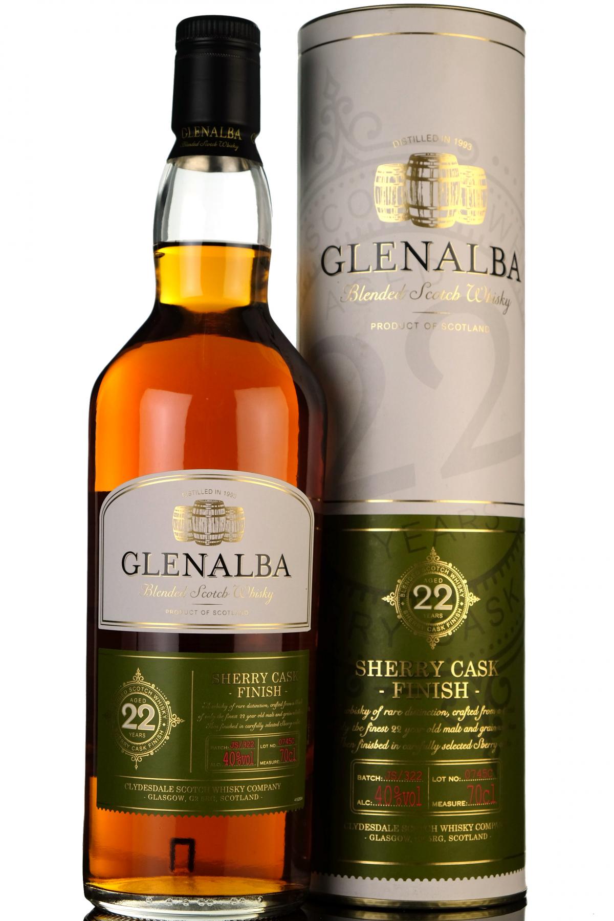 Glenalba 22 Year Old - Sherry Cask