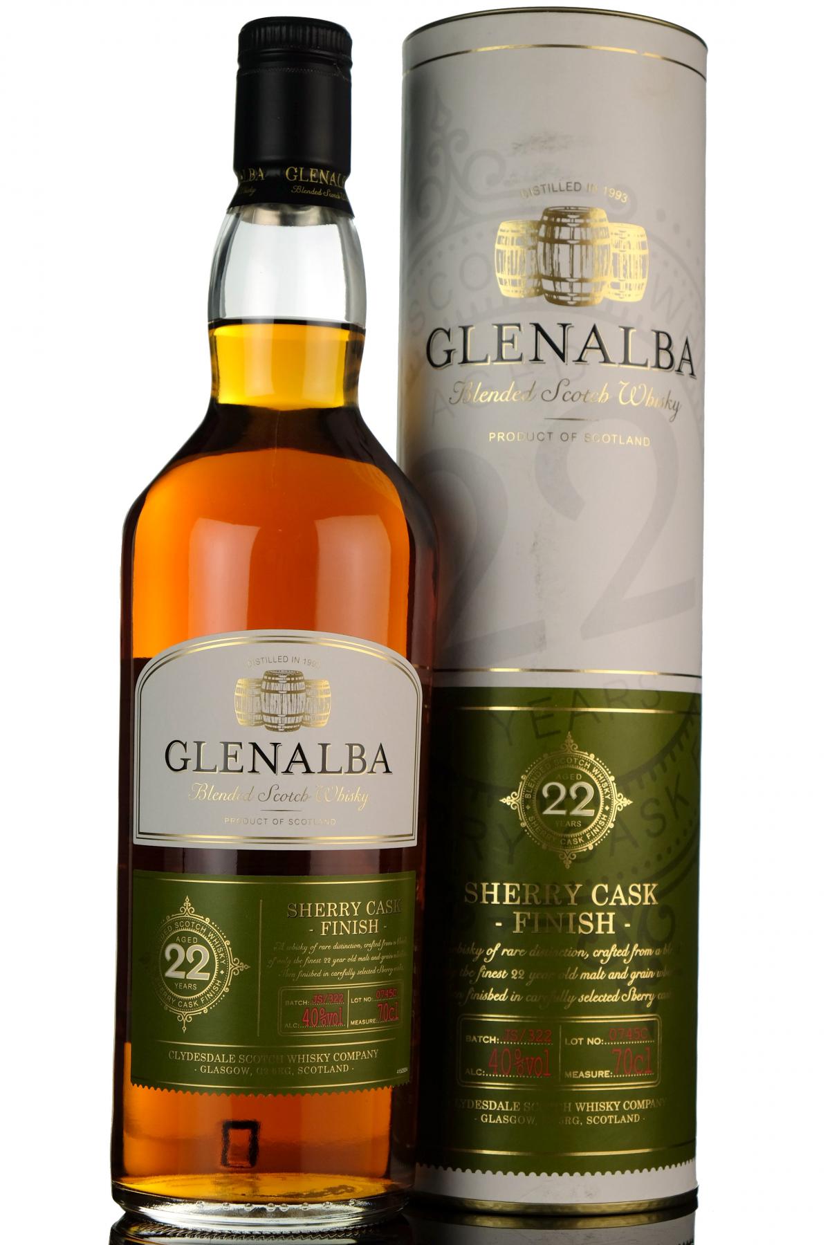 Glenalba 22 Year Old - Sherry Cask