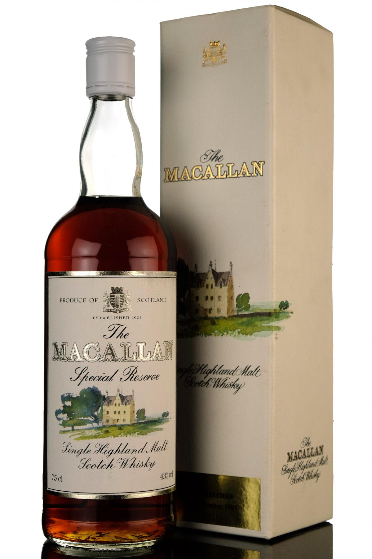 Macallan Special Reserve - Easter Elchies House 1985