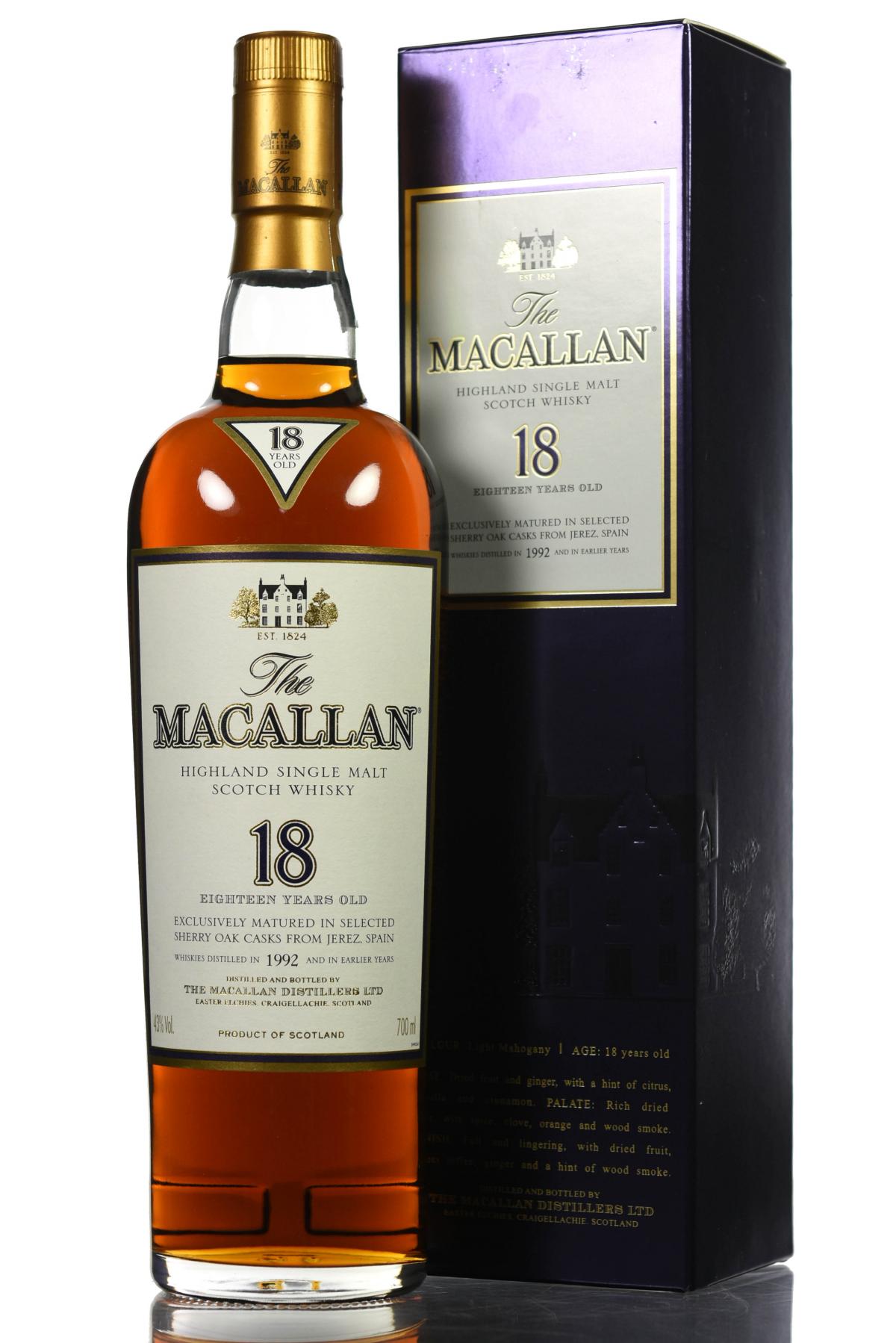 Macallan 1992 - 18 Year Old