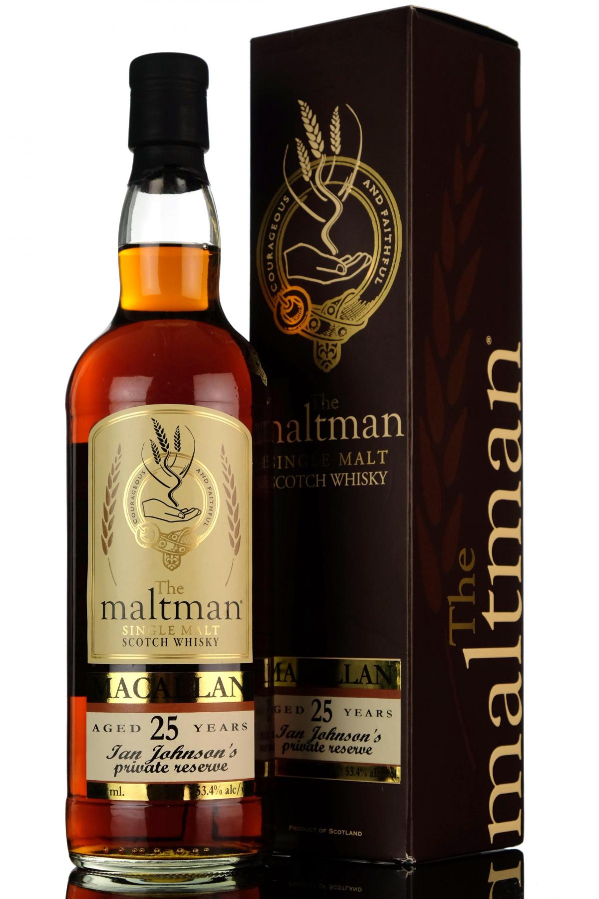Macallan 25 Year Old - The Maltman - Single Oloroso Sherry Cask