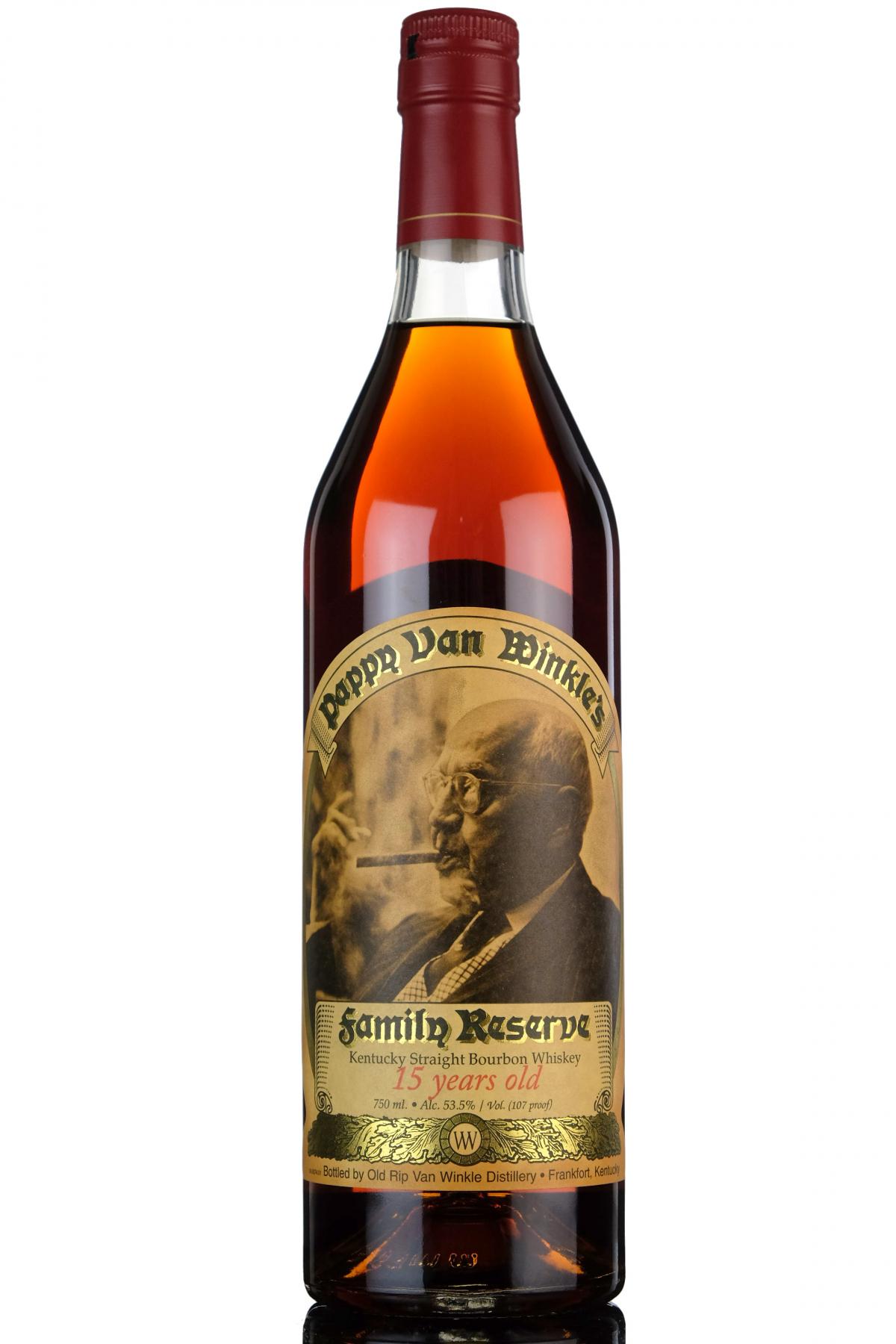 Pappy Van Winkles Family Reserve - 15 Year Old - Kentucky Straight Bourbon Whiskey