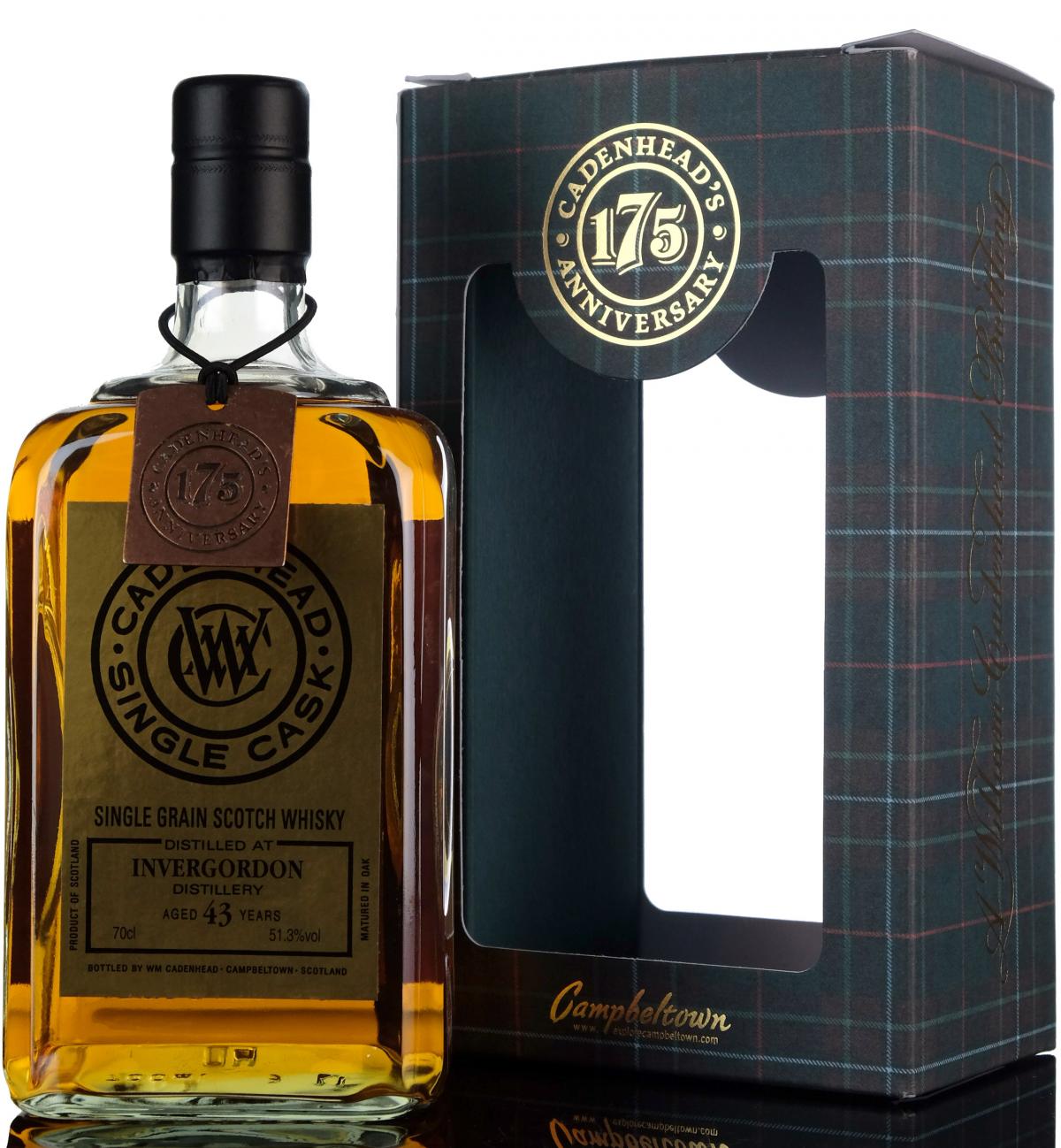 Invergordon 1973-2017 - 43 Year Old - Cadenheads - 175th Anniversary