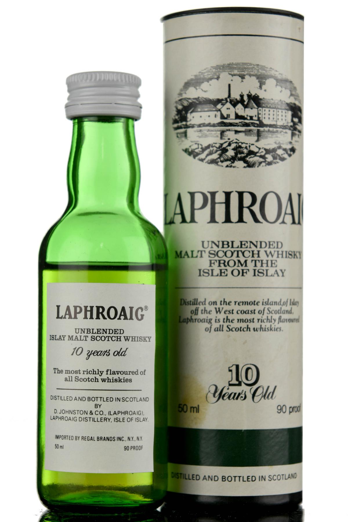 Laphroaig 10 Year Old Unblended Miniature