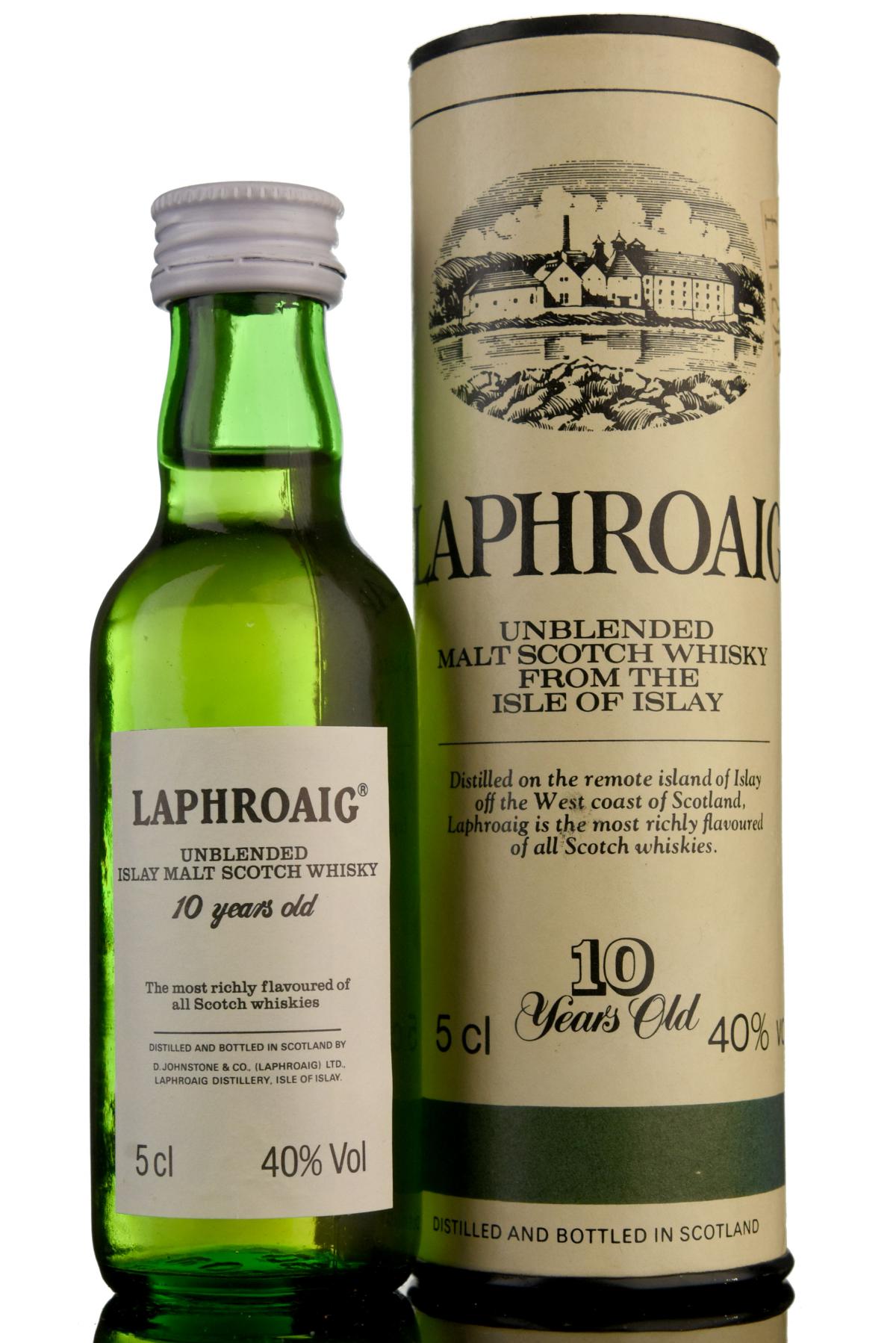 Laphroaig 10 Year Old Unblended Miniature