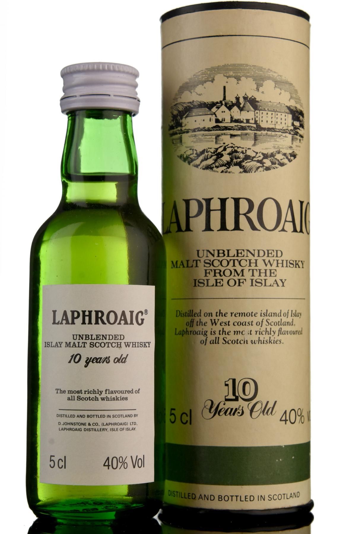 Laphroaig 10 Year Old Unblended Miniature