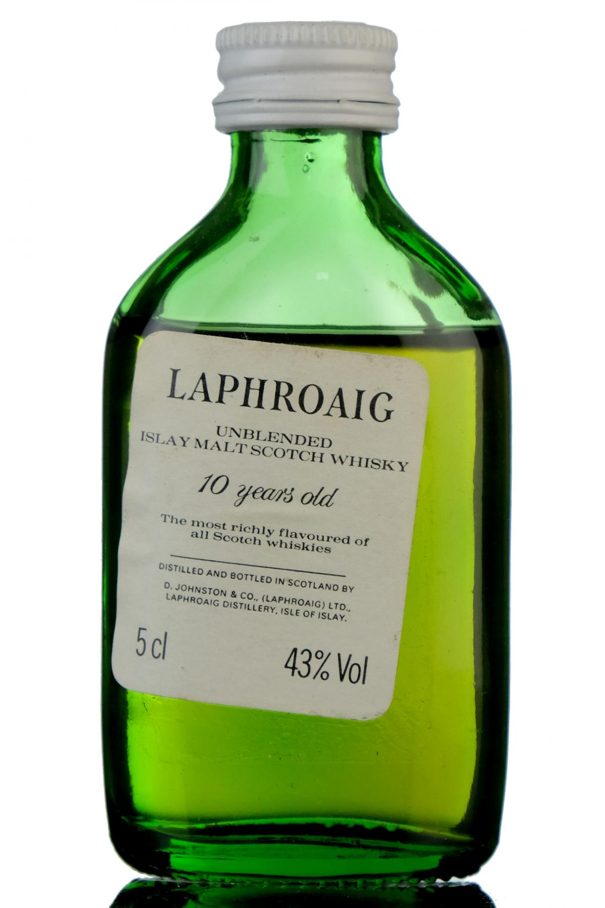 Laphroaig 10 Year Old Unblended Miniature